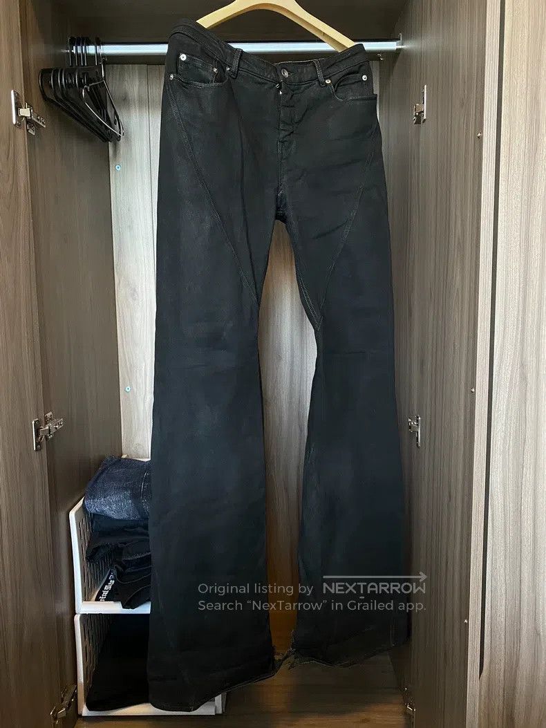Rick Owens RICK OWENS Spiral Wax Denim Pants Size US 31 - 1 Thumbnail
