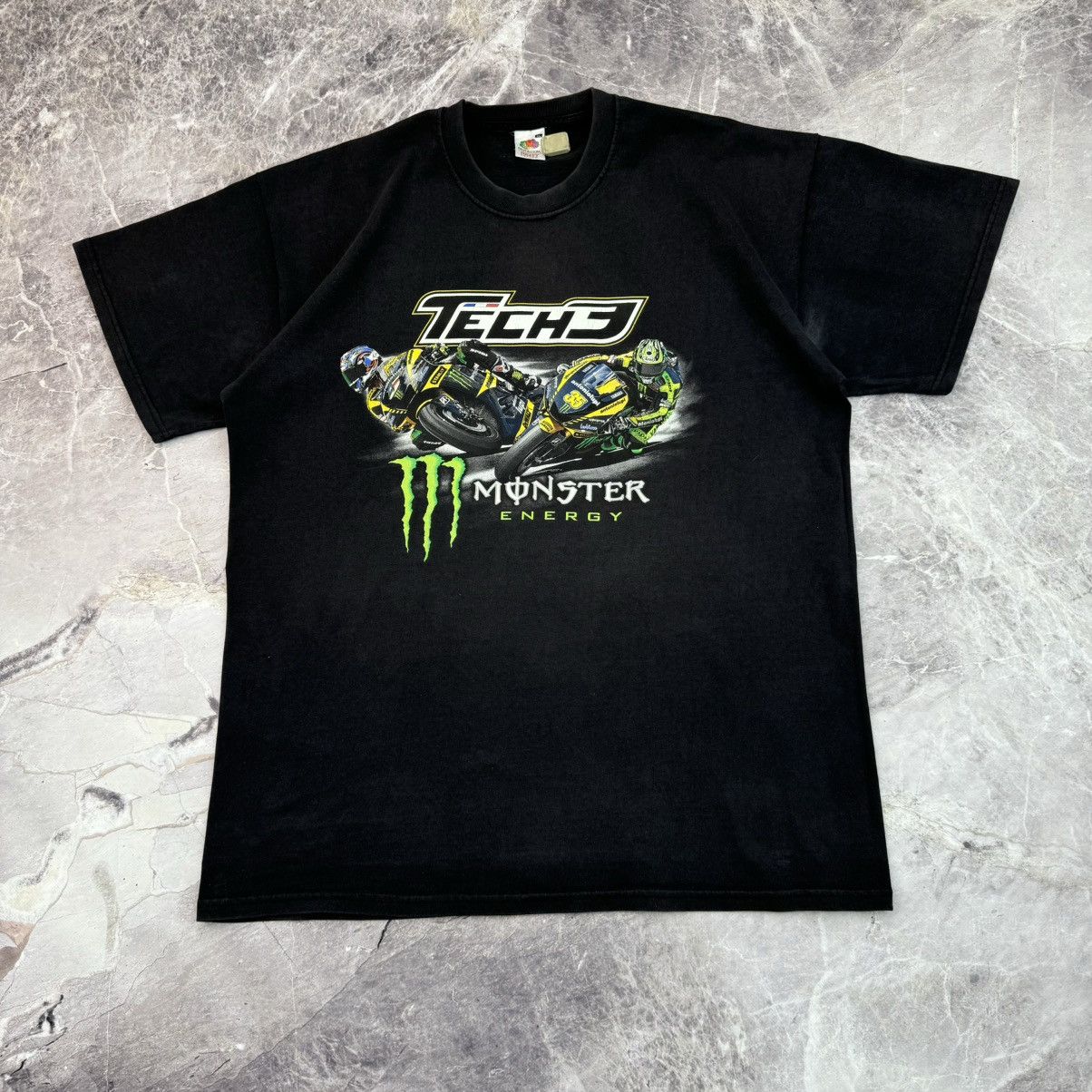 Vintage Monster Energy Tech 3 T shirt Motorsport Rancing Bikers Size US XL / EU 56 / 4 - 10 Thumbnail
