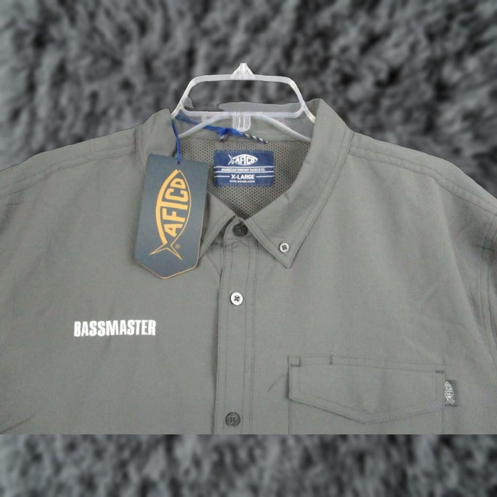 Vintage AFTCO Aftech Vented Shirt XL Bassmaster Fishing Gray Shirt Mens XL Size US XL / EU 56 / 4 - 1 Thumbnail