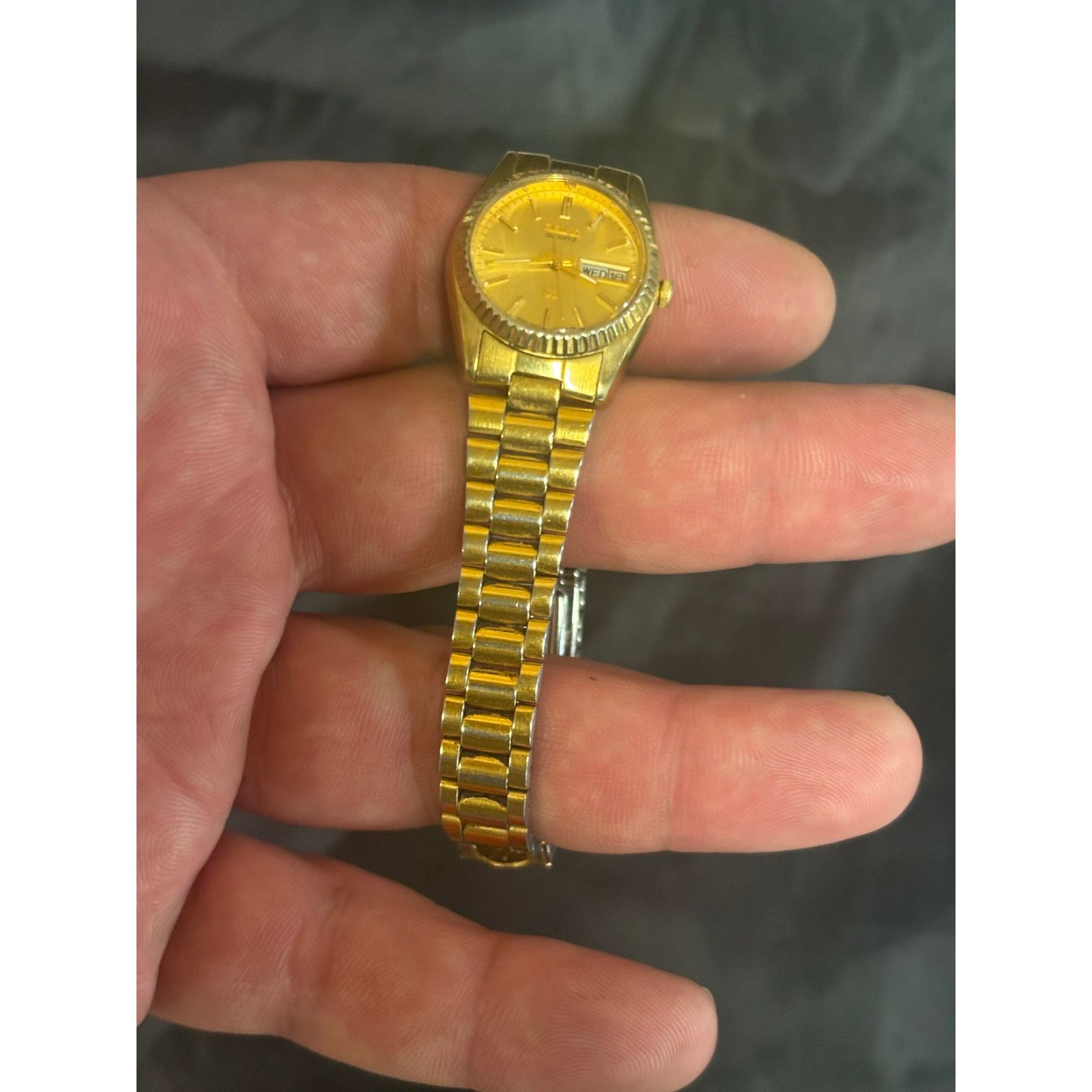 Seiko Seiko 2A23-0039 Gold Tone Women’s Watch! New Battery. Size ONE SIZE - 8 Thumbnail