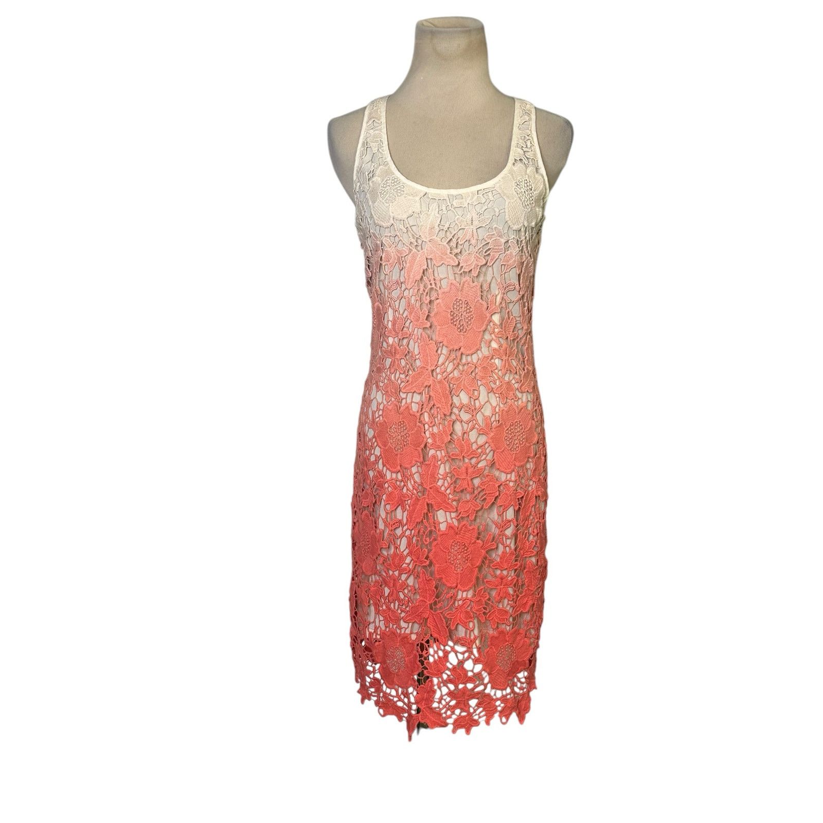 Buffalo David Bitton Buffalo cream melon ombre eyelet mini dress size Small Size S / US 4 / IT 40 - 15 Thumbnail