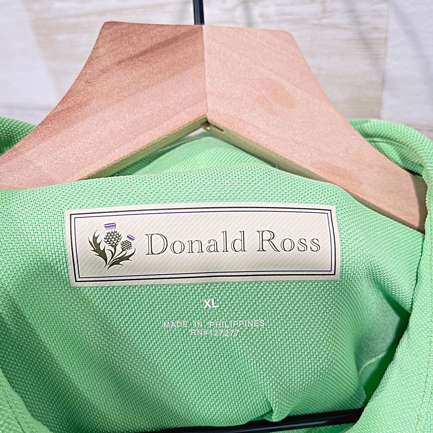 Donald Ross DONALD ROSS Performance Pique Golf Polo Shirt Green Mens XL Size US XL / EU 56 / 4 - 5 Thumbnail