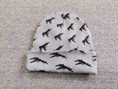 Other AK47 Allover Graphics Beanie Hat Grey Color Size ONE SIZE - 1 Thumbnail