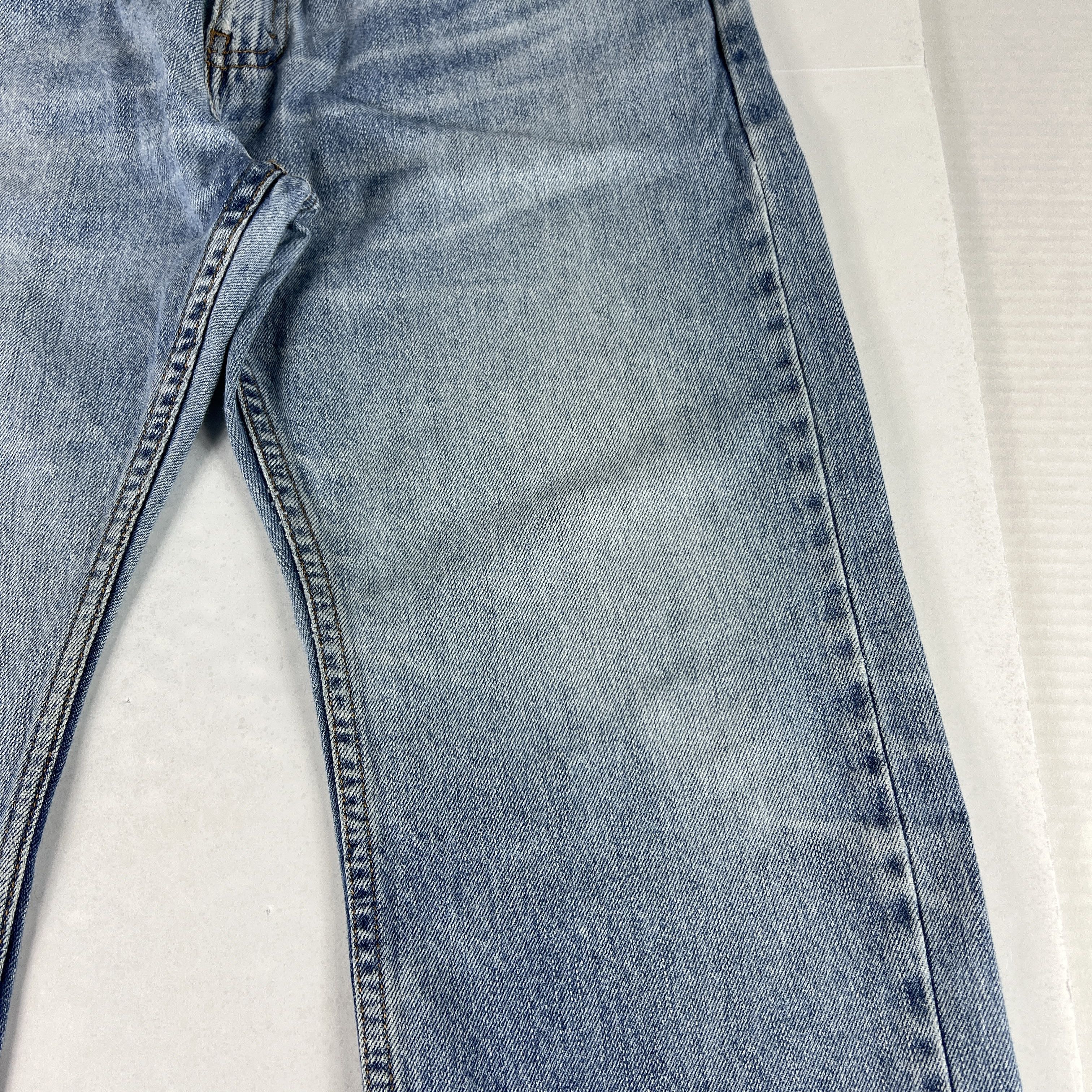 Levi's Levi's Jeans 505 Straight Blue Faded Whiskers Cotton Denim Size US 34 / EU 50 - 4 Thumbnail