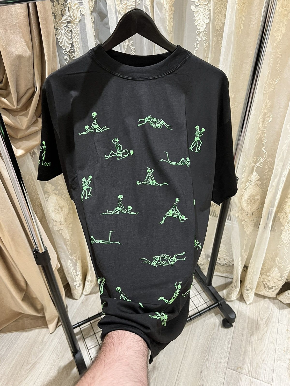 Band Tees 🩸RARE🩸Vintage 90s Sex Skeleton Skull Sex Position T Shirt Size US XL / EU 56 / 4 - 3 Thumbnail