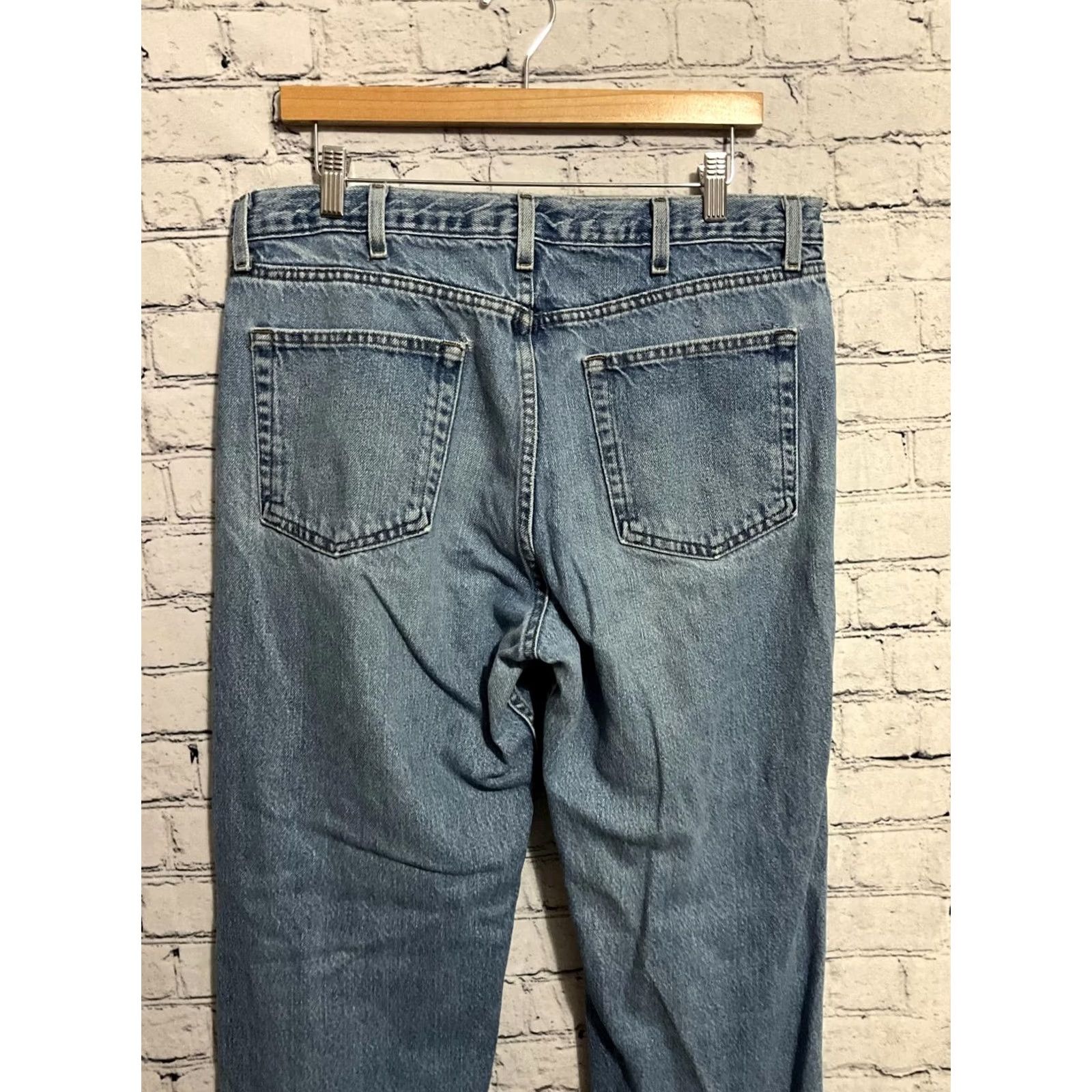 Vintage Saddlebred Classic Fit Jeans Men's 36W x 32L Blue Size US 36 / EU 52 - 7 Thumbnail