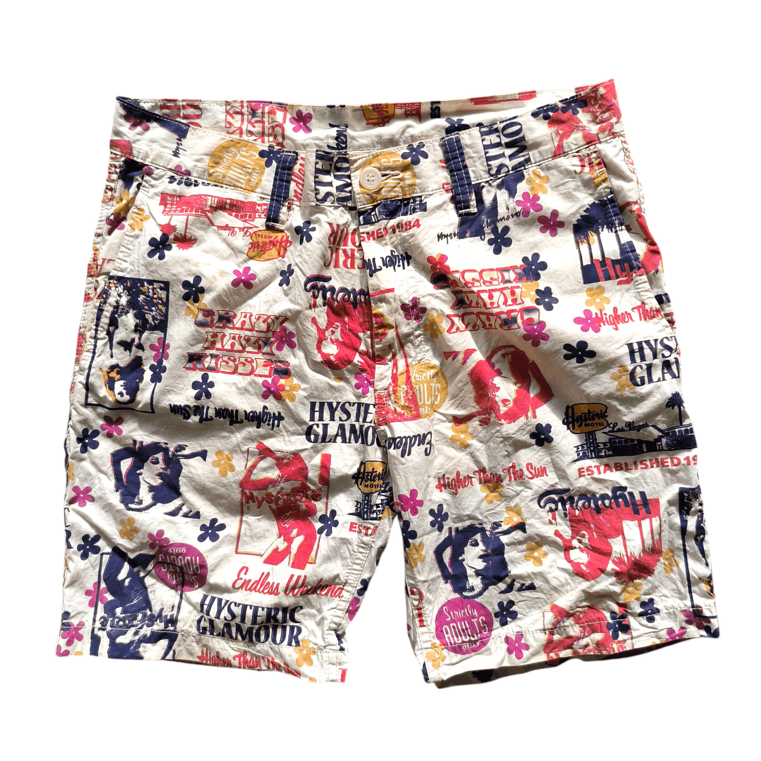 Hysteric Glamour Hysteric Glamour Full Print Sexy Shorts Size US 33 - 1 Thumbnail
