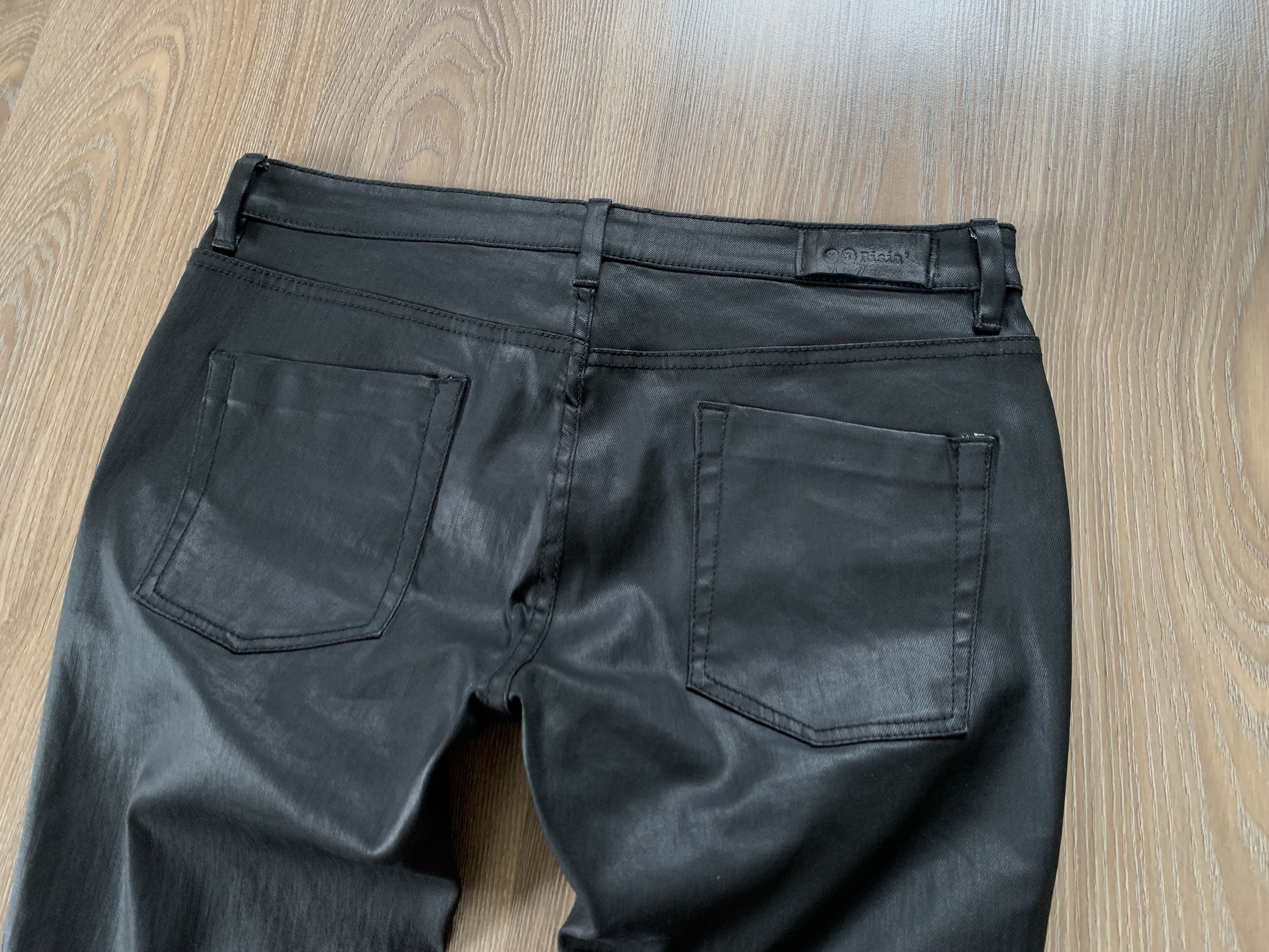 Designer Italian MJ Risin Waxed Men's Trousers Size US 36 / EU 52 - 4 Thumbnail
