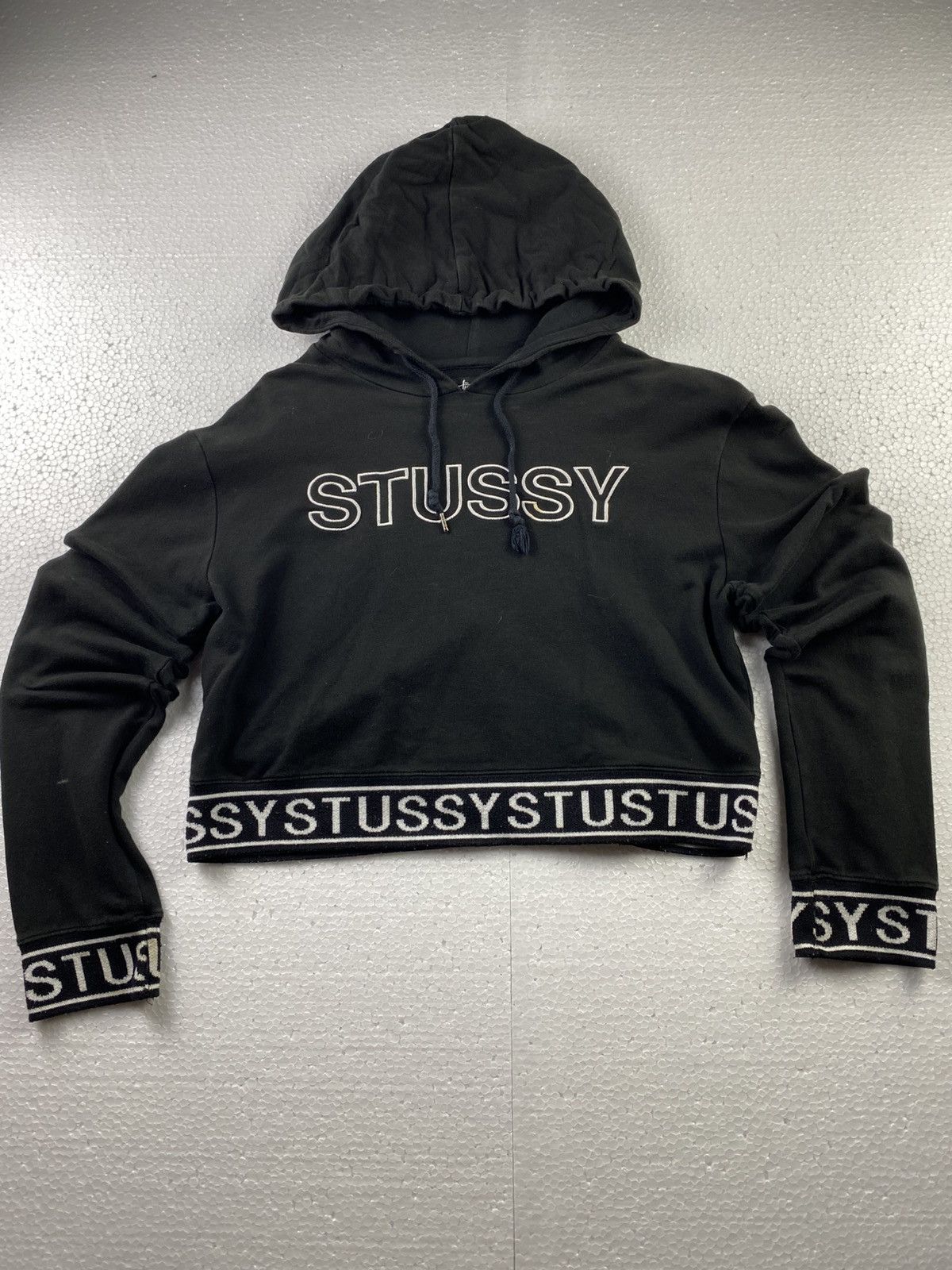 Designer × Stussy Hoddie Crop Top Stussy (A5) Size S / US 4 / IT 40 - 1 Thumbnail