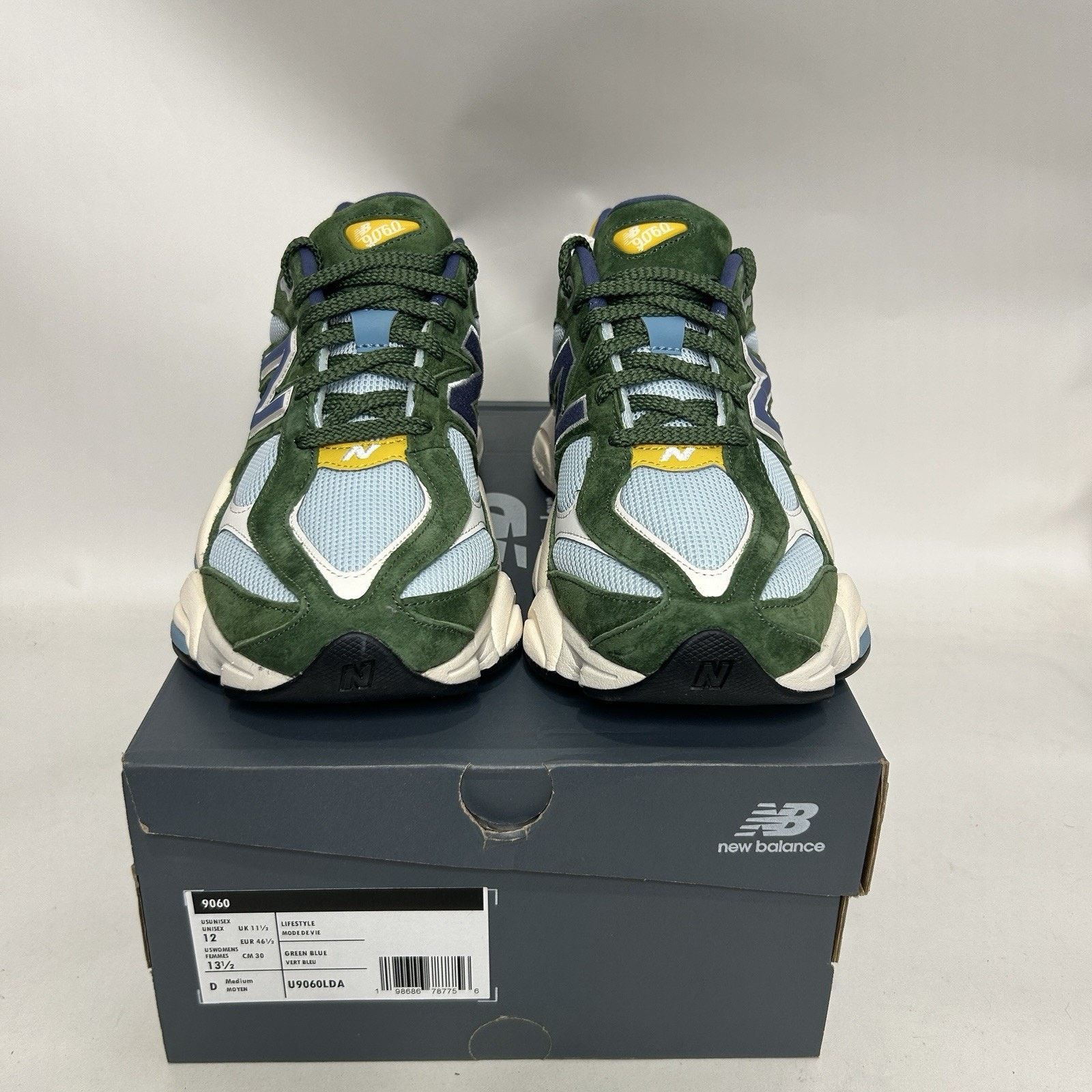 New Balance New Balance 9060 Running Shoes “Dark Alpine Green” U9060LDA Size US 12 / EU 45 - 2 Thumbnail