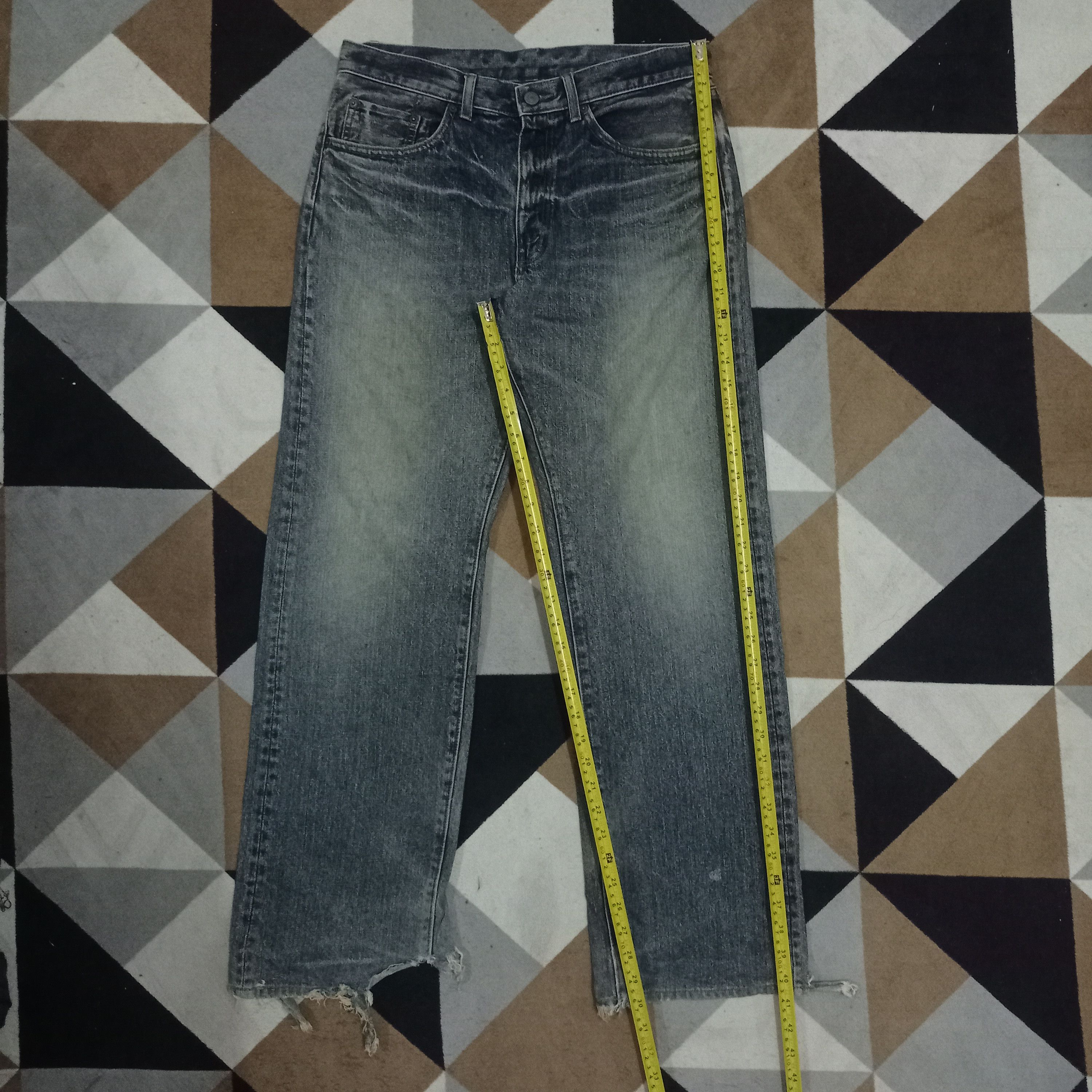 Japanese Brand Vintage Japanese Brand Thrashed Style Baggy Jeans Size US 32 / EU 48 - 9 Thumbnail