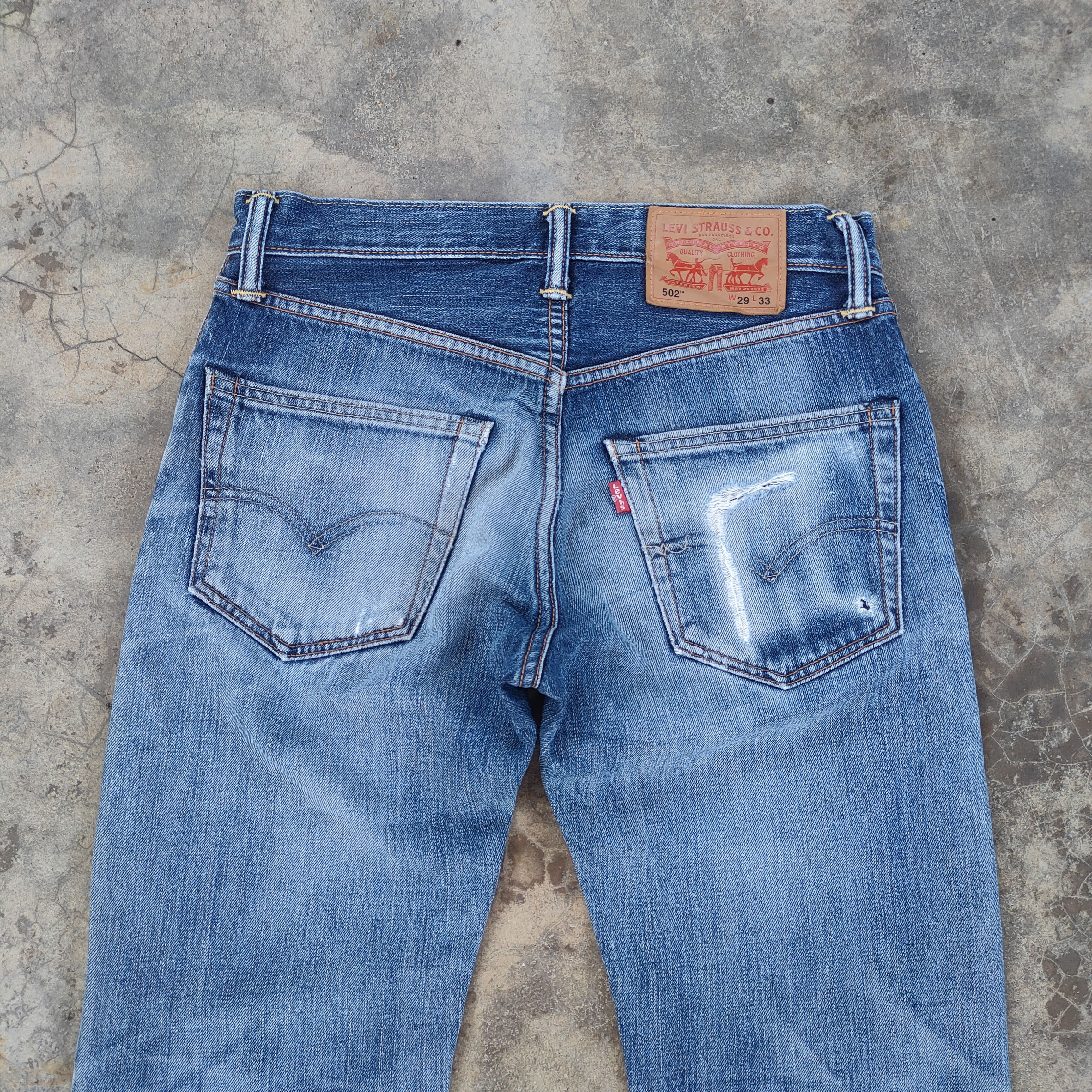 Levi's Vintage Clothing W30 VINTAGE LEVI'S 502 FADED DISTRESSED JEAN DENIM PANTS Size US 30 / EU 46 - 9 Thumbnail