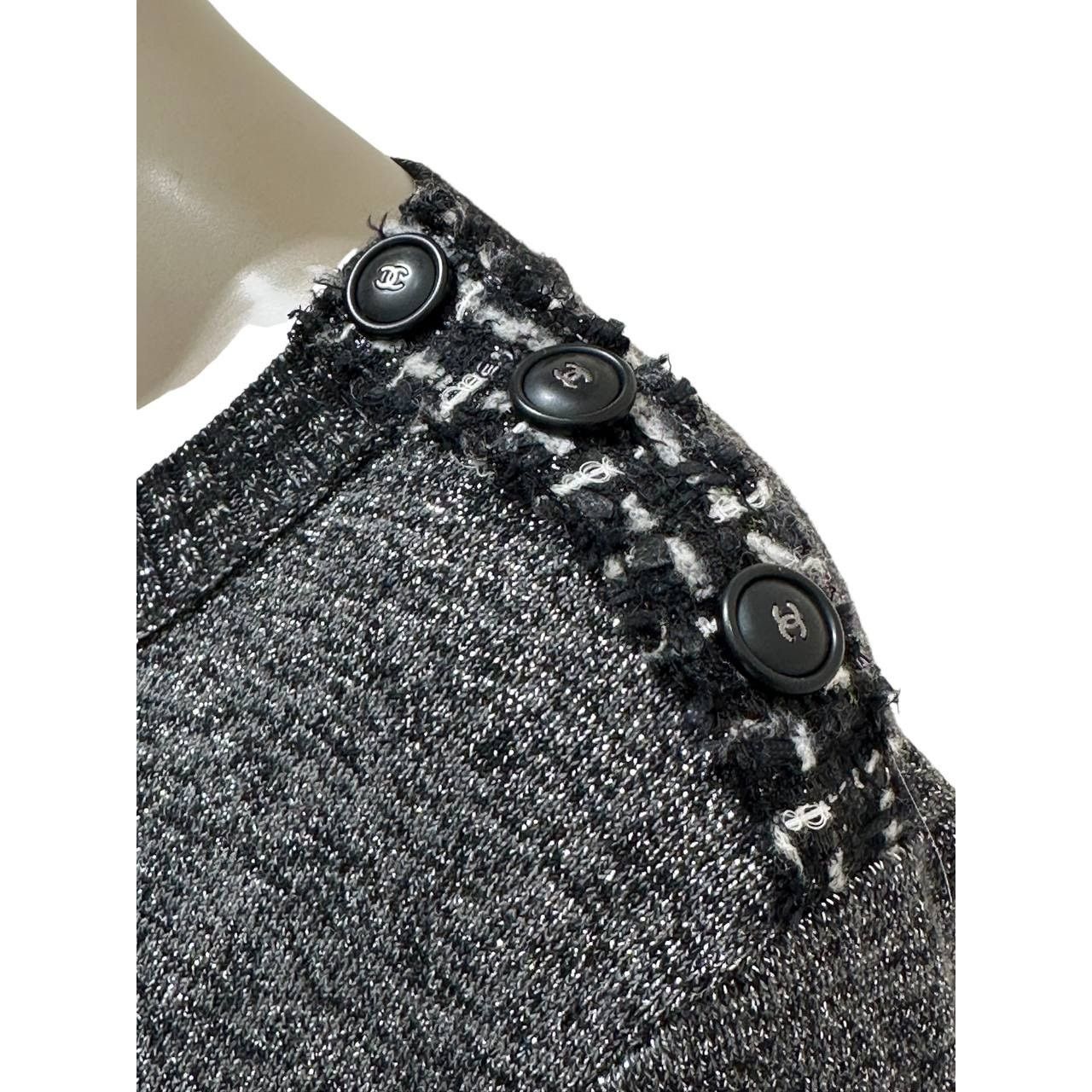 Chanel Chanel Pre-Fall 2017 Grey Wool Cashmere Shift Dress Sz.38 Size S / US 4 / IT 40 - 5 Thumbnail