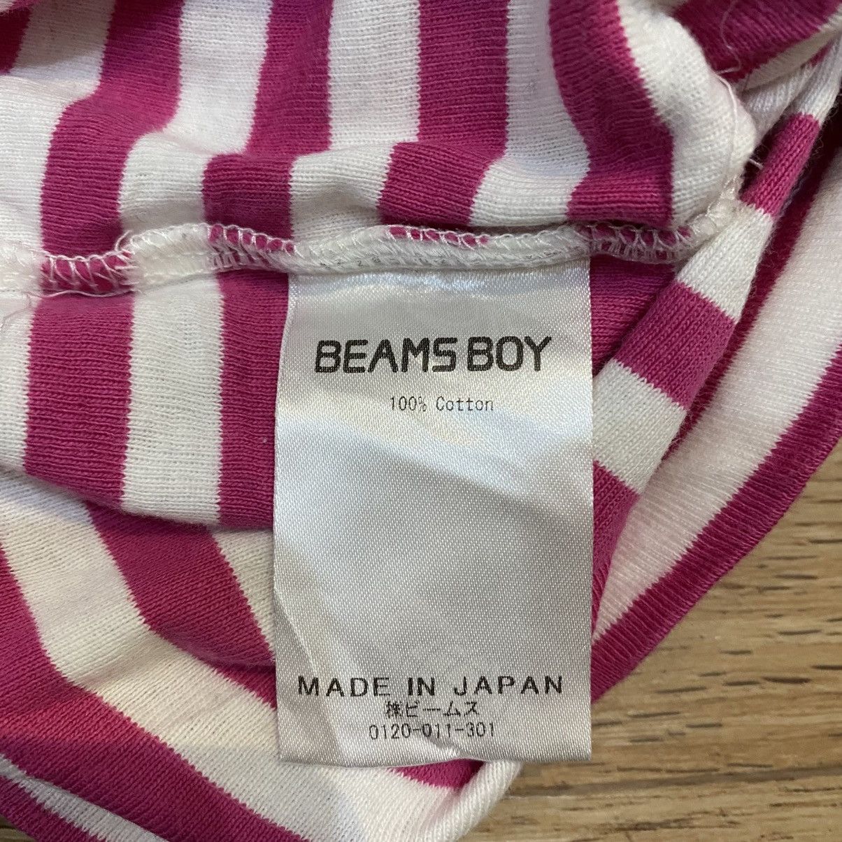 Beams Plus 2000s Beams Boy Stripe Pink Long Sleeve T-Shirt Size US XXS / EU 40 - 8 Thumbnail