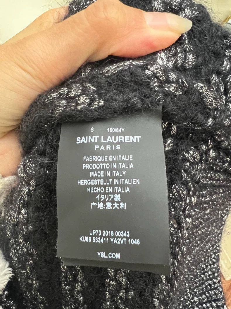 Saint Laurent Paris Stylish Black Knit Sweater from Saint Laurent-2505 Size US M / EU 48-50 / 2 - 5 Thumbnail