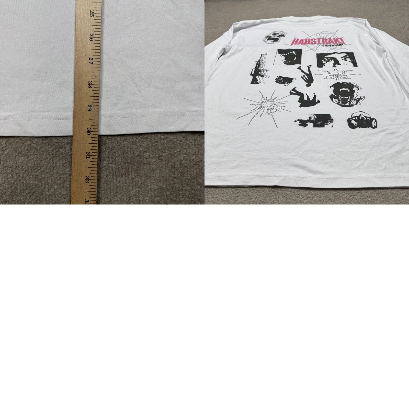 Vintage Vapor95 Shirt XL White Long Sleeve Crew Neck Graphic Tee Streetwear 90s Mens Size US XL / EU 56 / 4 - 8 Thumbnail
