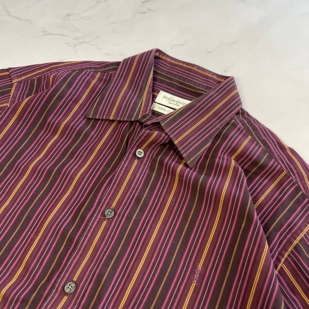 Yves Saint Laurent Yves Saint Laurent Long Shirt Vintage 90s Streetwear Sz L Size US L / EU 52-54 / 3 - 6 Thumbnail