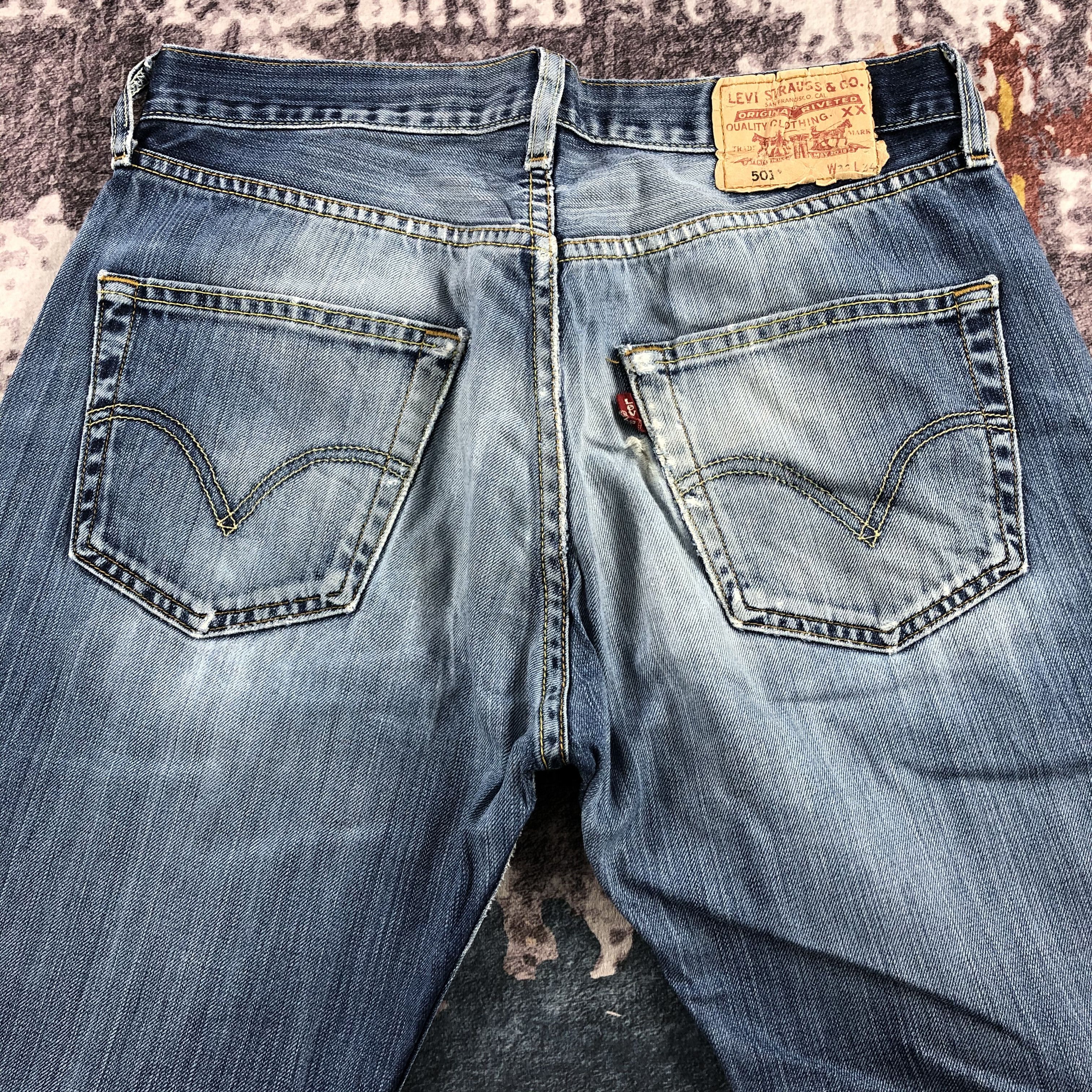 Levi's Vintage Blue Wash Levis 501 Jeans-JM2657 Size US 32 / EU 48 - 5 Thumbnail