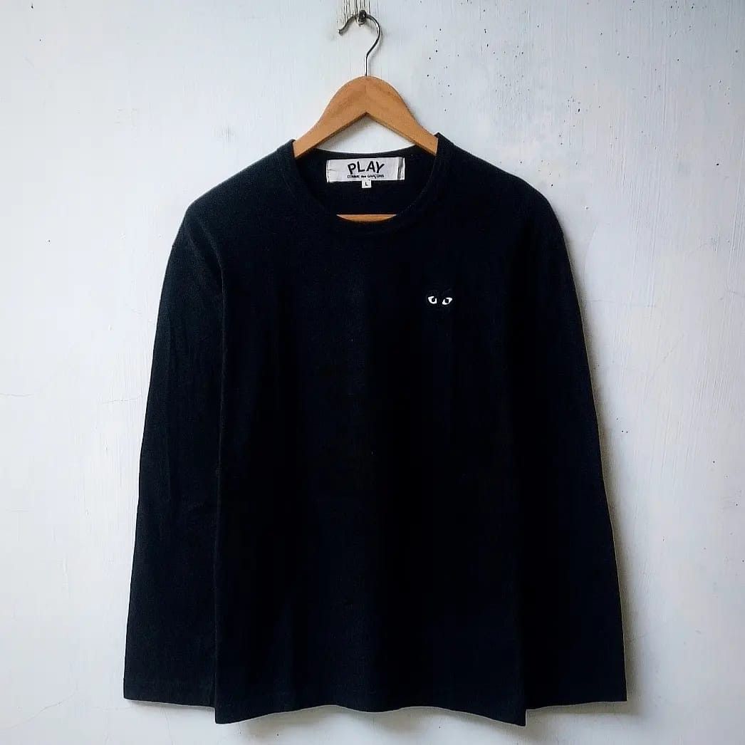 Comme des Garcons × Comme des Garcons PLAY PLAY Comme des Garcons Black Heart Long Sleeve Black Size US L / EU 52-54 / 3 - 2 Thumbnail