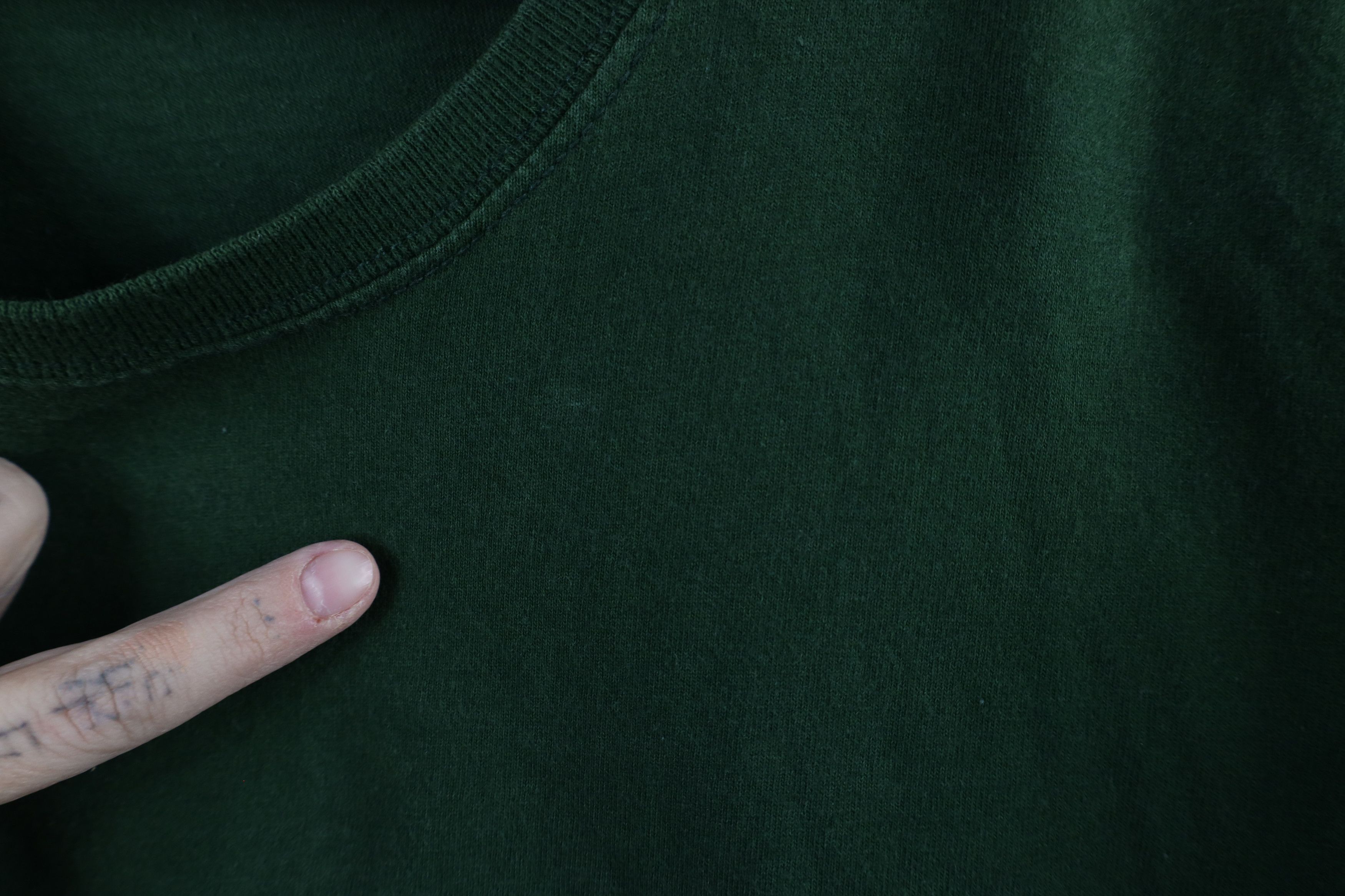 Vintage Vintage 90s Streetwear Cotton Long Sleeve T-Shirt Green Size US L / EU 52-54 / 3 - 5 Thumbnail