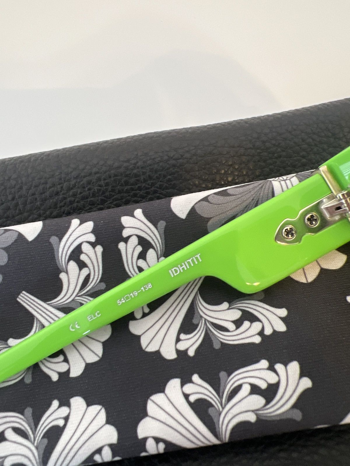 Chrome Hearts Chrome Hearts Idhitit Sunglasses Electric Green NEW 54-19 Size ONE SIZE - 6 Thumbnail