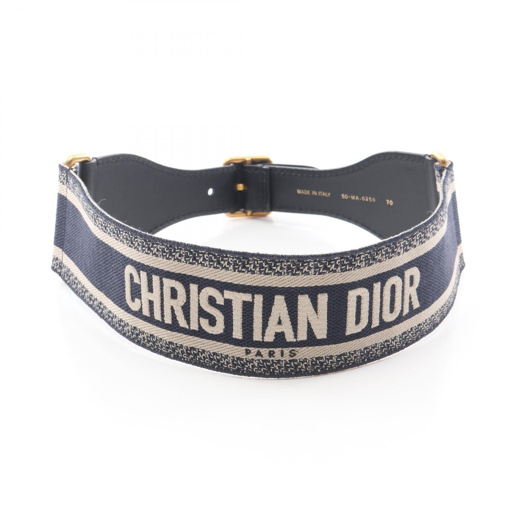 Dior Dior Dior Embroidery Canvas Leather Belt Leather Belt DUTY FREE for USA Size ONE SIZE - 1 Thumbnail