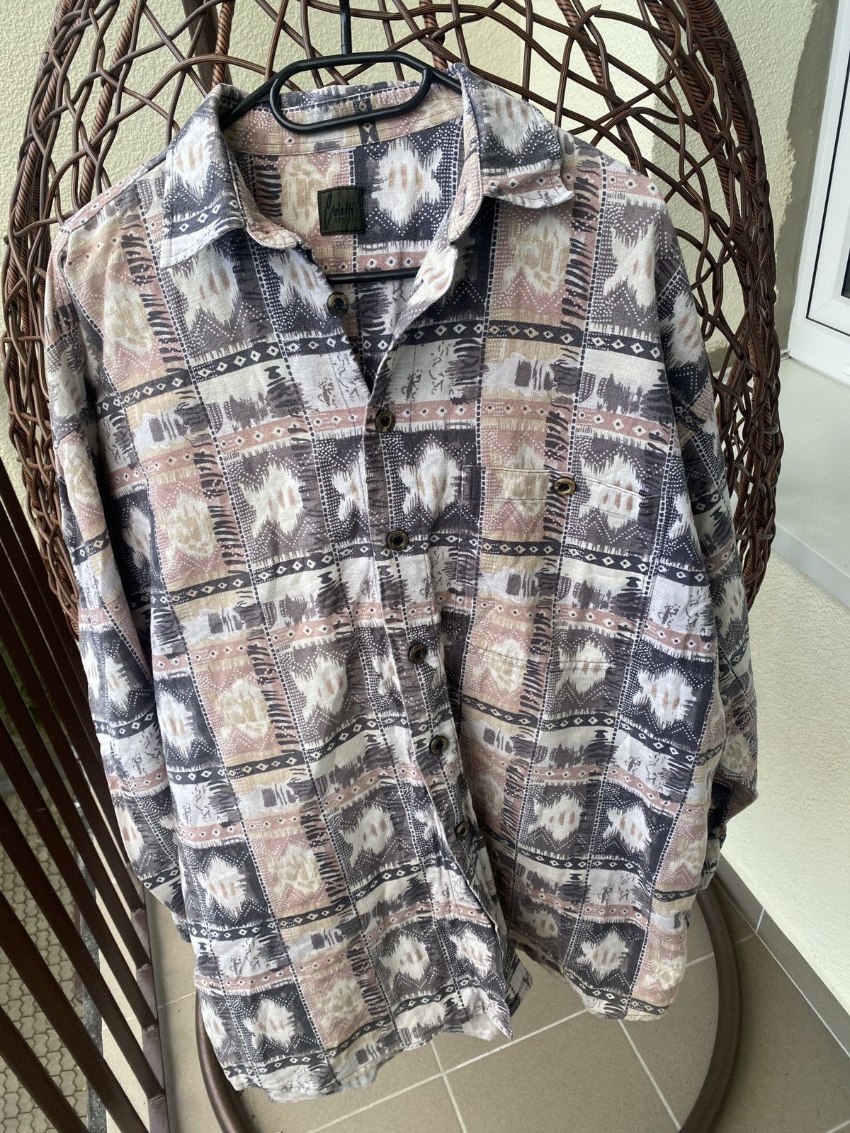 Vintage Vintage coletti studio rare art western motiv shirt button Size US XL / EU 56 / 4 - 1 Thumbnail