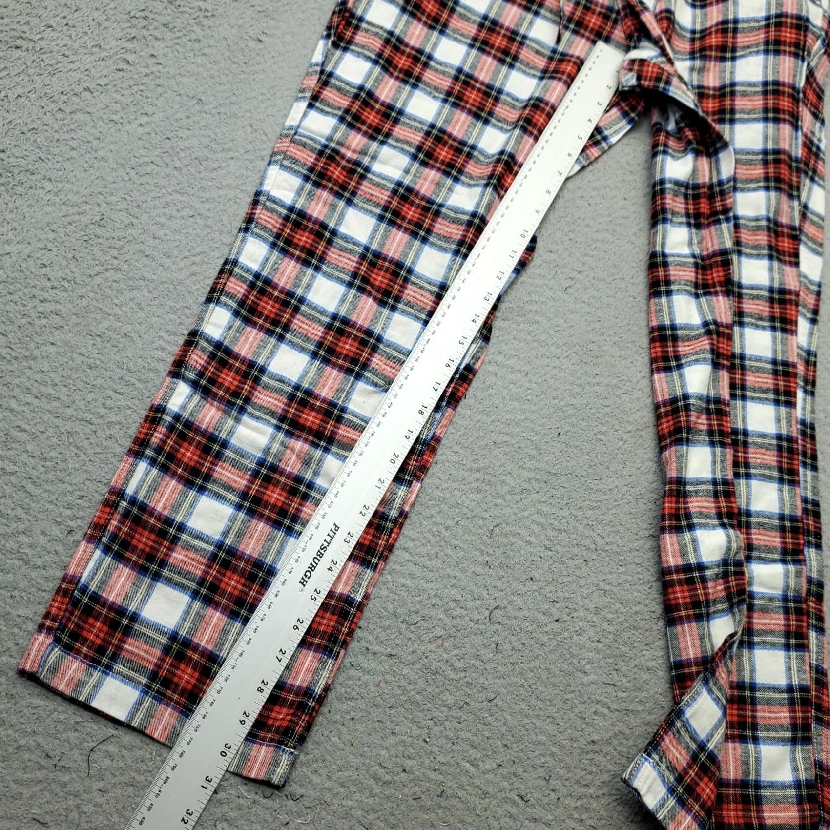 J.Crew J.CREW Mens Flannel Trouser Pants Multicolor Plaid Elastic Waist Drawstring Size L Size US 33 - 4 Thumbnail