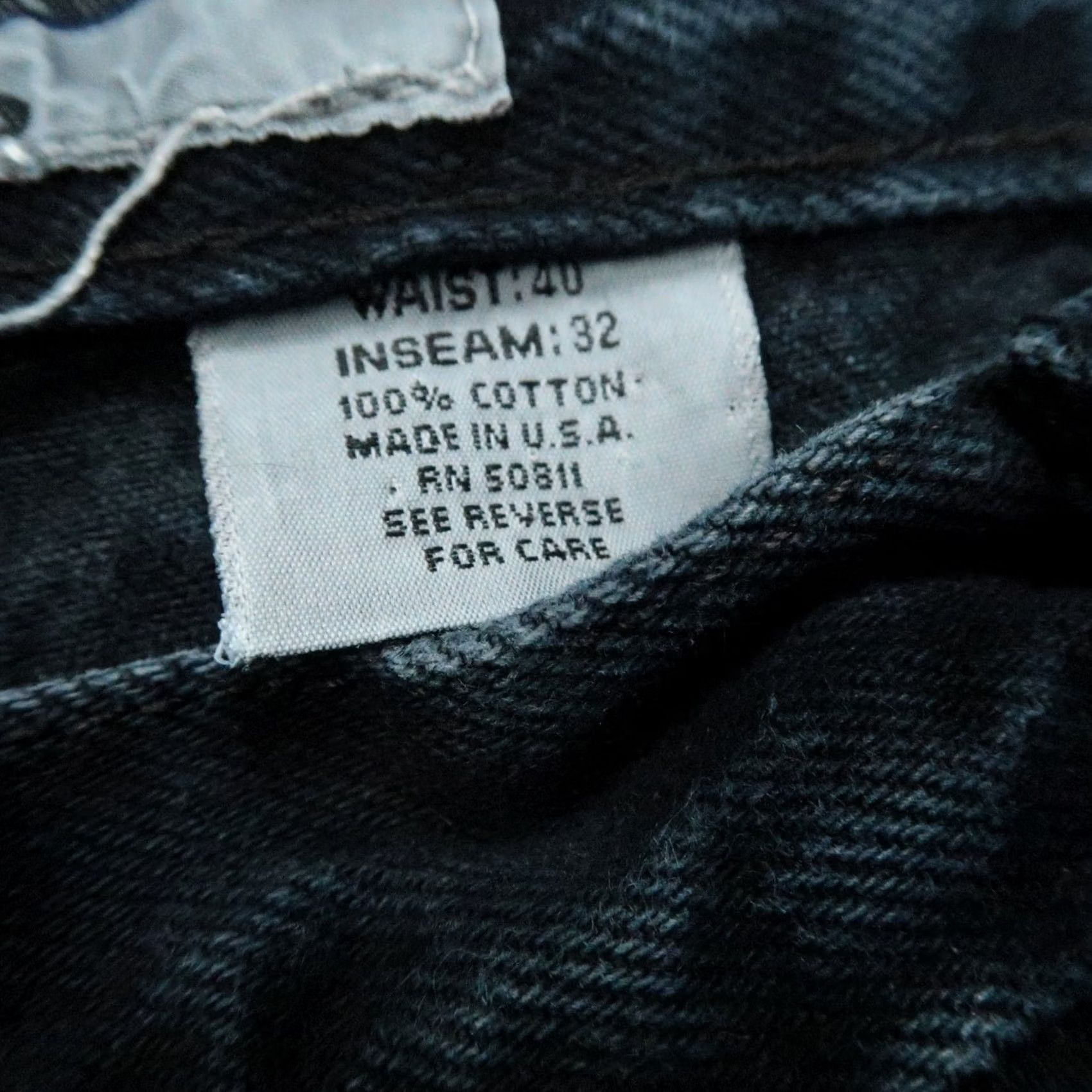 Anchor Blue VINTAGE Anchor Blue Jeans Men 38x32 Relaxed Baggy Dark Wash Denim Cotton Slim? Straight? 90s 2000s USA Mens Size US 38 / EU 54 - 4 Thumbnail