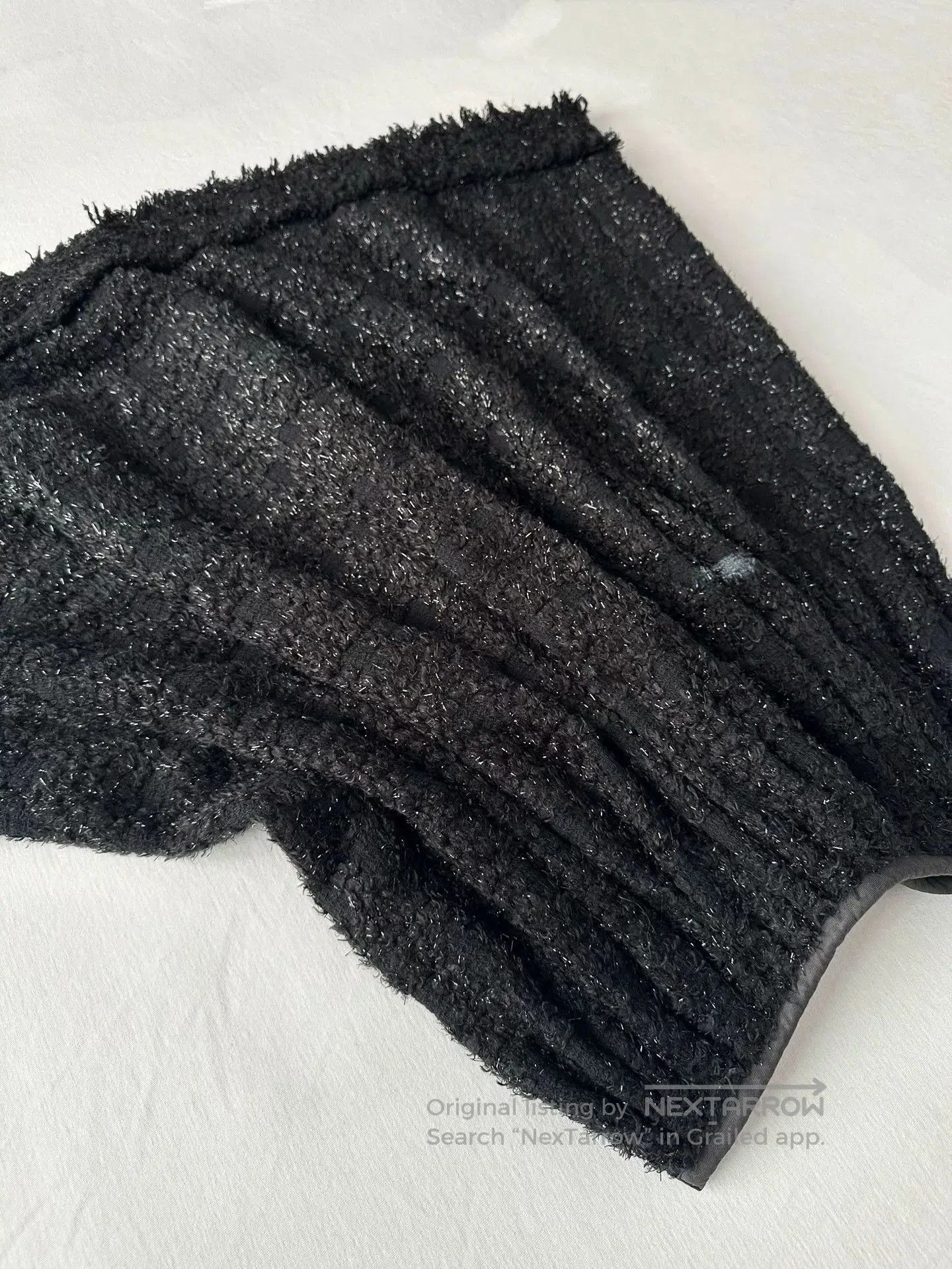 Junya Watanabe elegant black fringe skirt by Junya Watanabe. Size US 32 / EU 48 - 3 Thumbnail