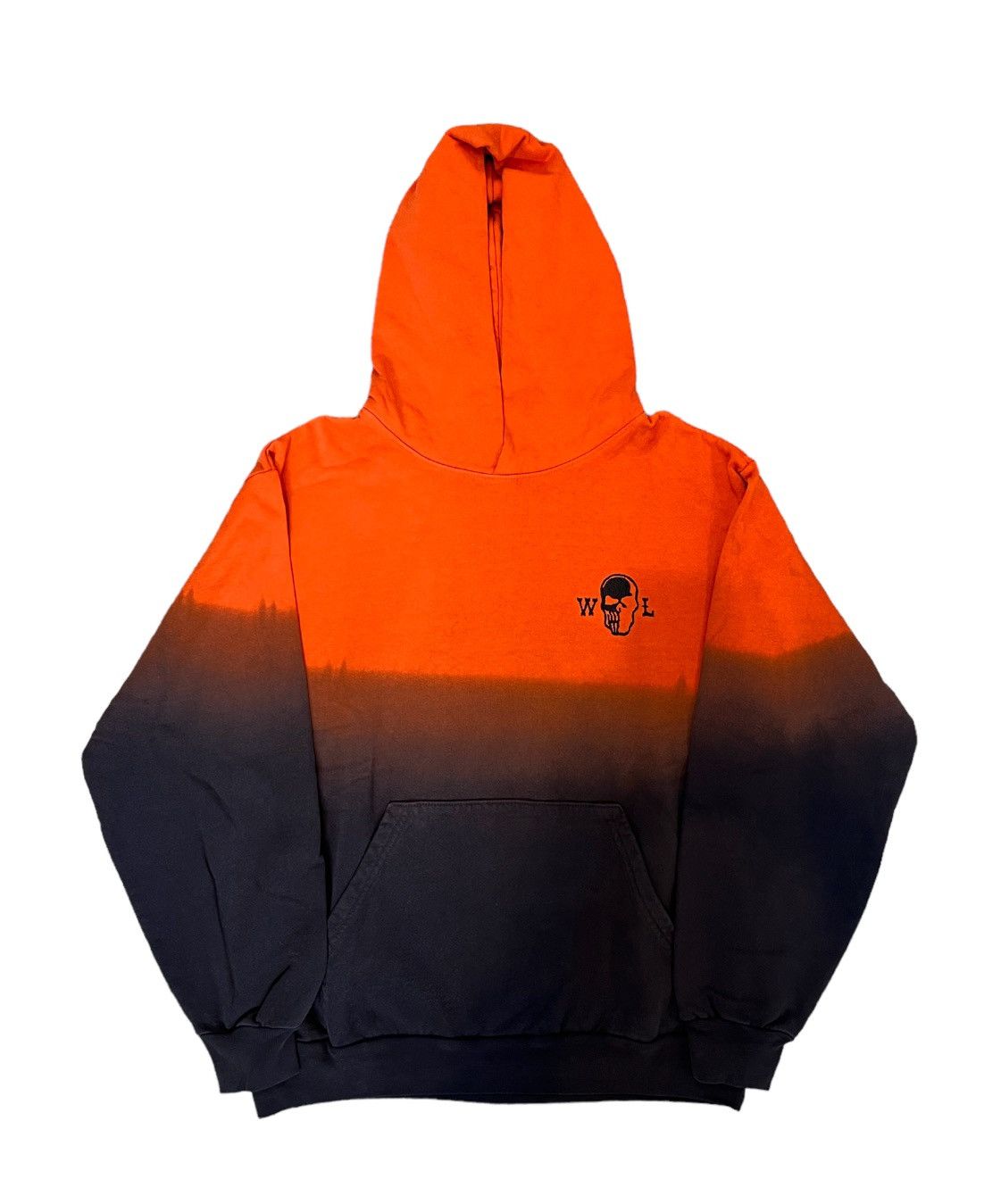 image of Warren Lotas Just Got Paid Hoodie in Black/Orange, Men's (Size Medium)