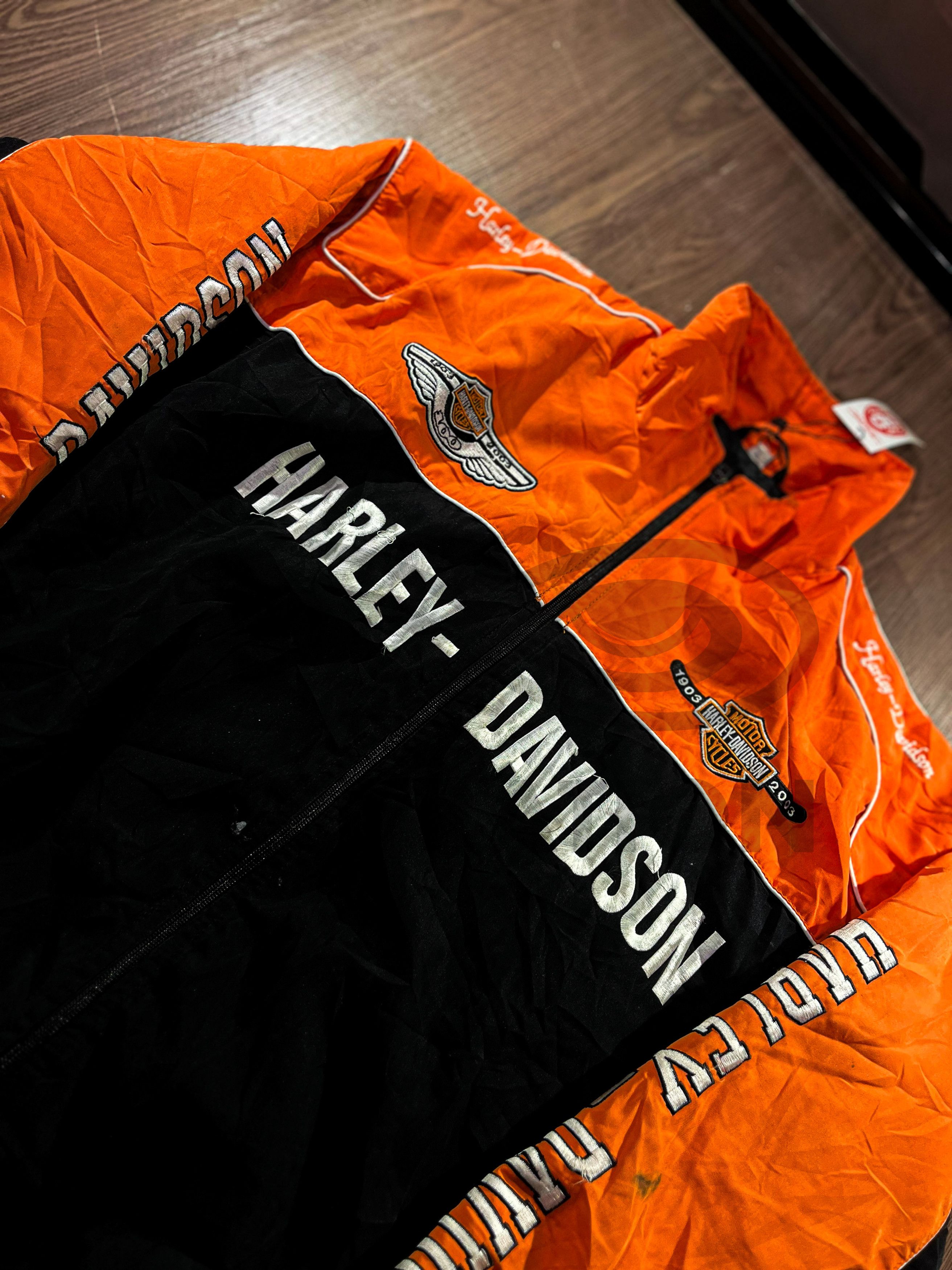 Harley Davidson Harley Davidson 100th Anniversary taped Racing Jacket Size US XL / EU 56 / 4 - 4 Thumbnail