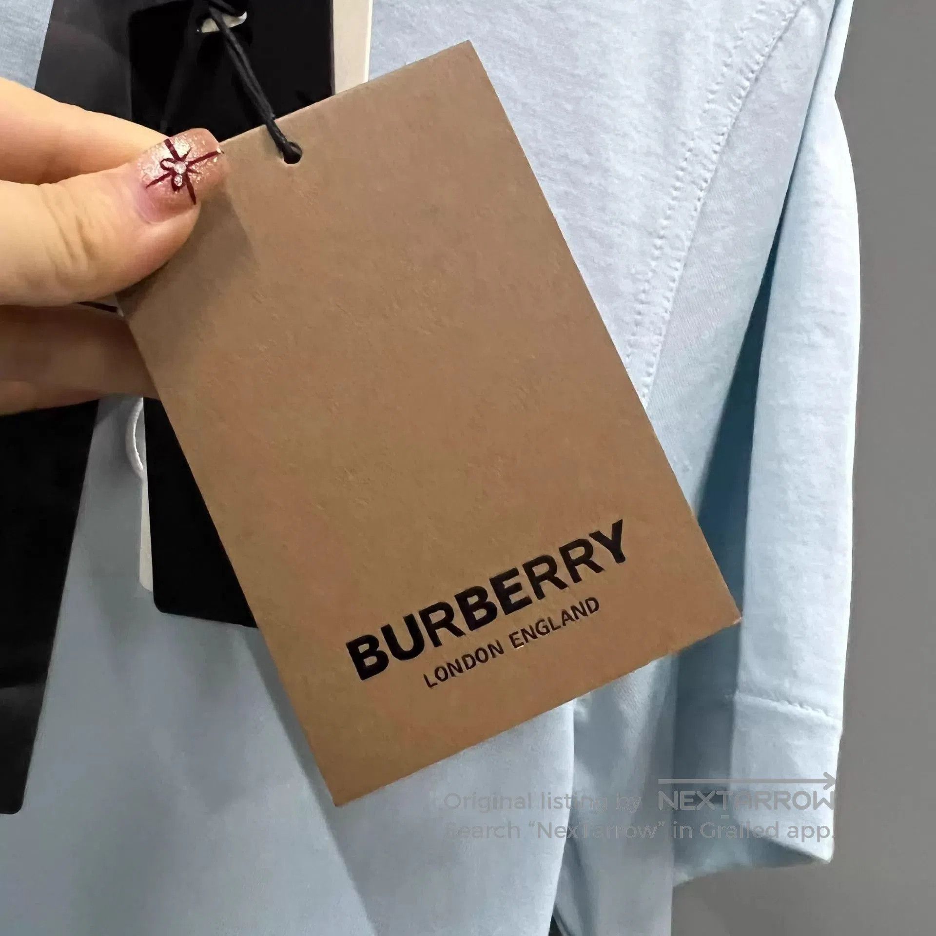 Burberry Light Blue Short Sleeve Crew Neck T-Shirt. Size US S / EU 44-46 / 1 - 5 Thumbnail