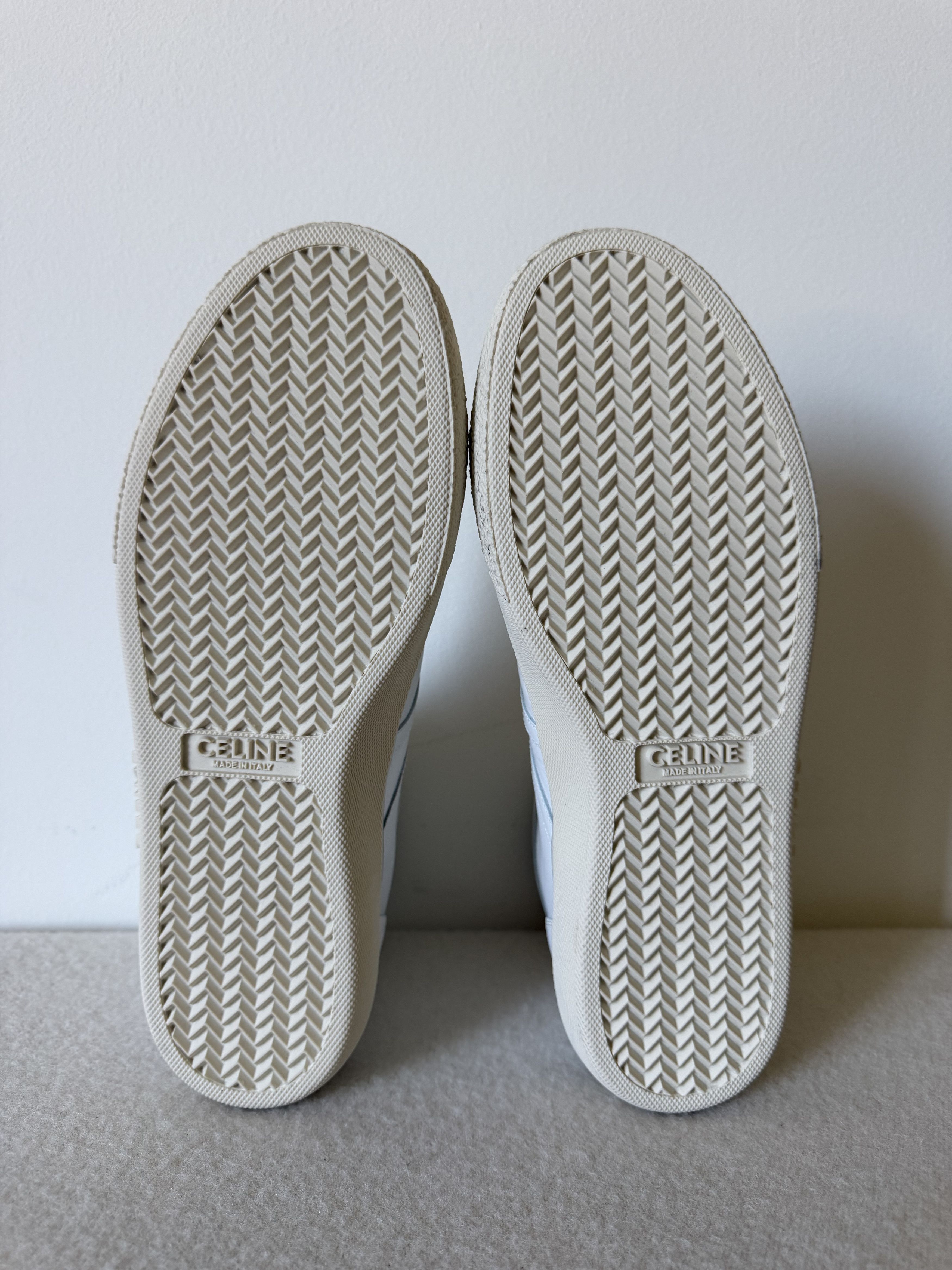 Celine Celine Alan AS-02 Mid Sneakers in White Calfskin Size US 9 / EU 42 - 7 Thumbnail