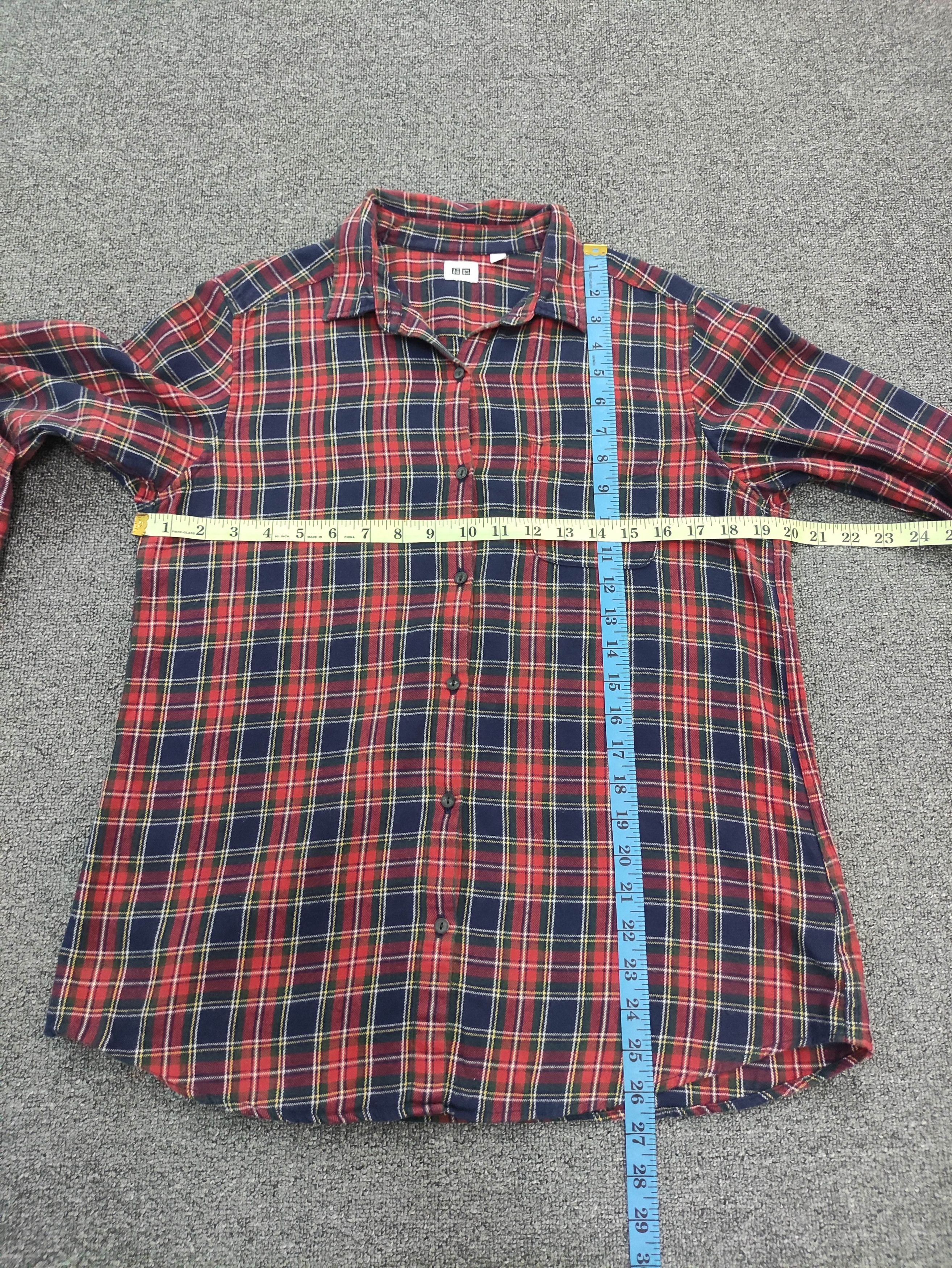 Uniqlo Vintage Flannel Shirt Button up Long Sleeve Size XL / US 12-14 / IT 48-50 - 9 Thumbnail