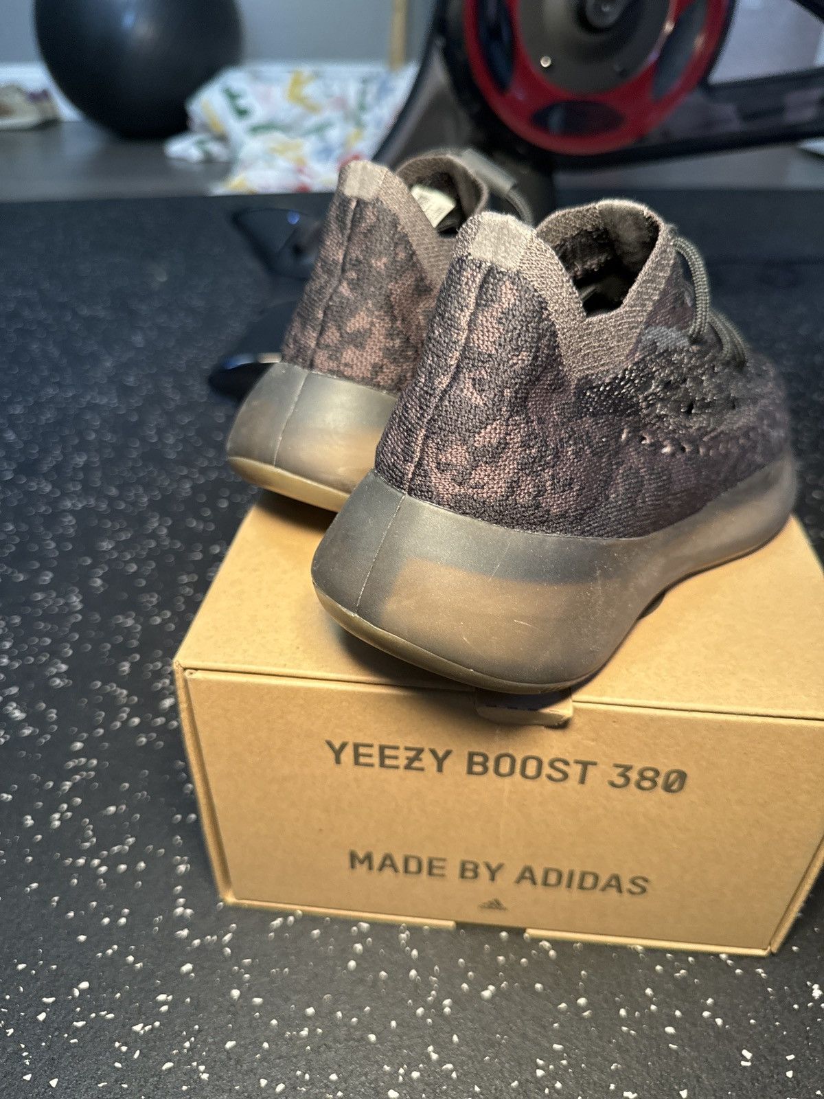 Adidas × Yeezy Yeezy Boost 380 onyx authentic worn once. Practically new! Size US 6 / EU 39 - 7 Thumbnail