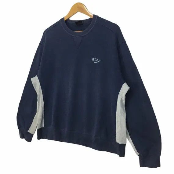 Nike Vtg 90' NIKE Center Logo Swoosh Sweatshirt Pullover Size US L / EU 52-54 / 3 - 4 Thumbnail
