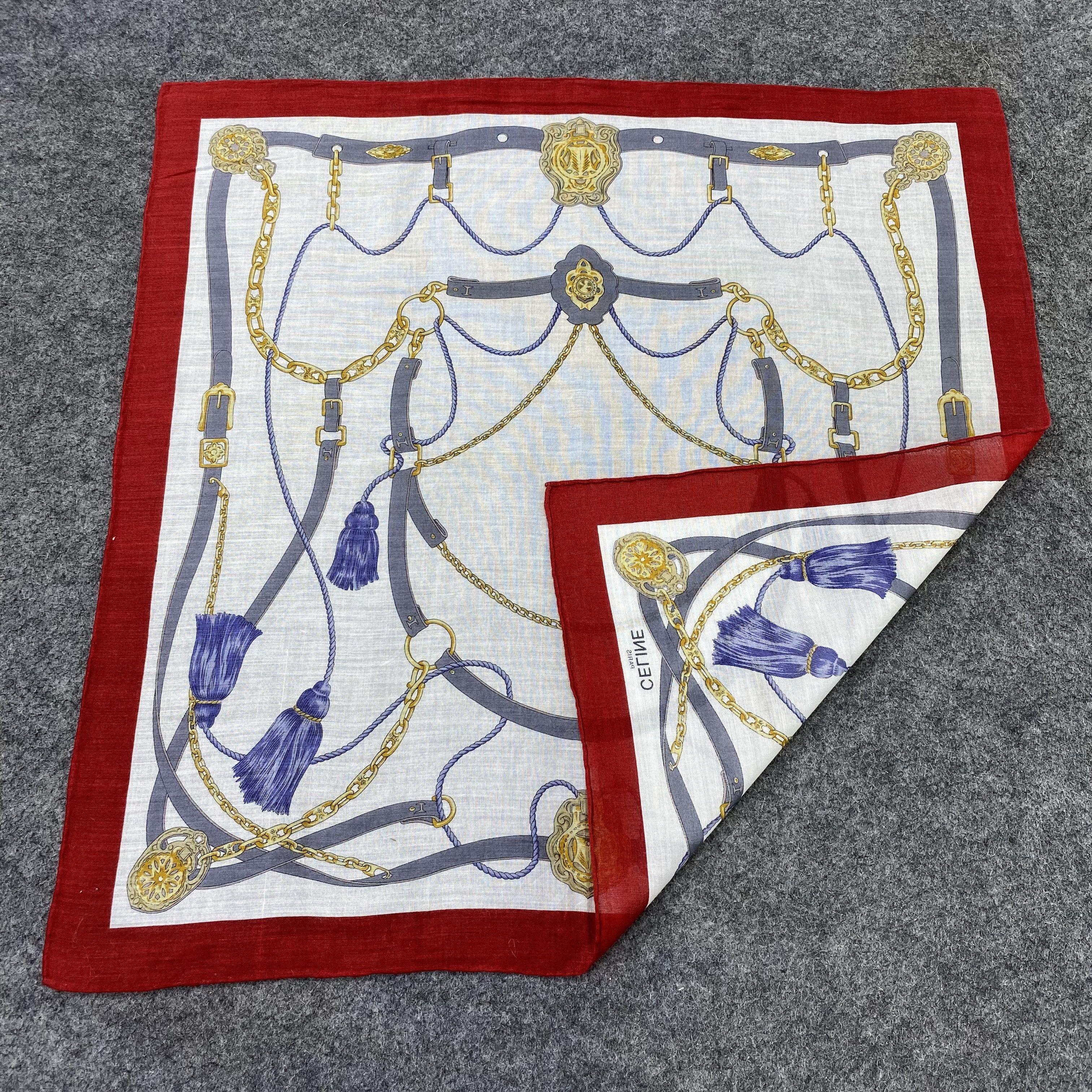 Celine Celine Handkerchief Neckerchief Bandana-B1769 Size ONE SIZE - 5 Thumbnail