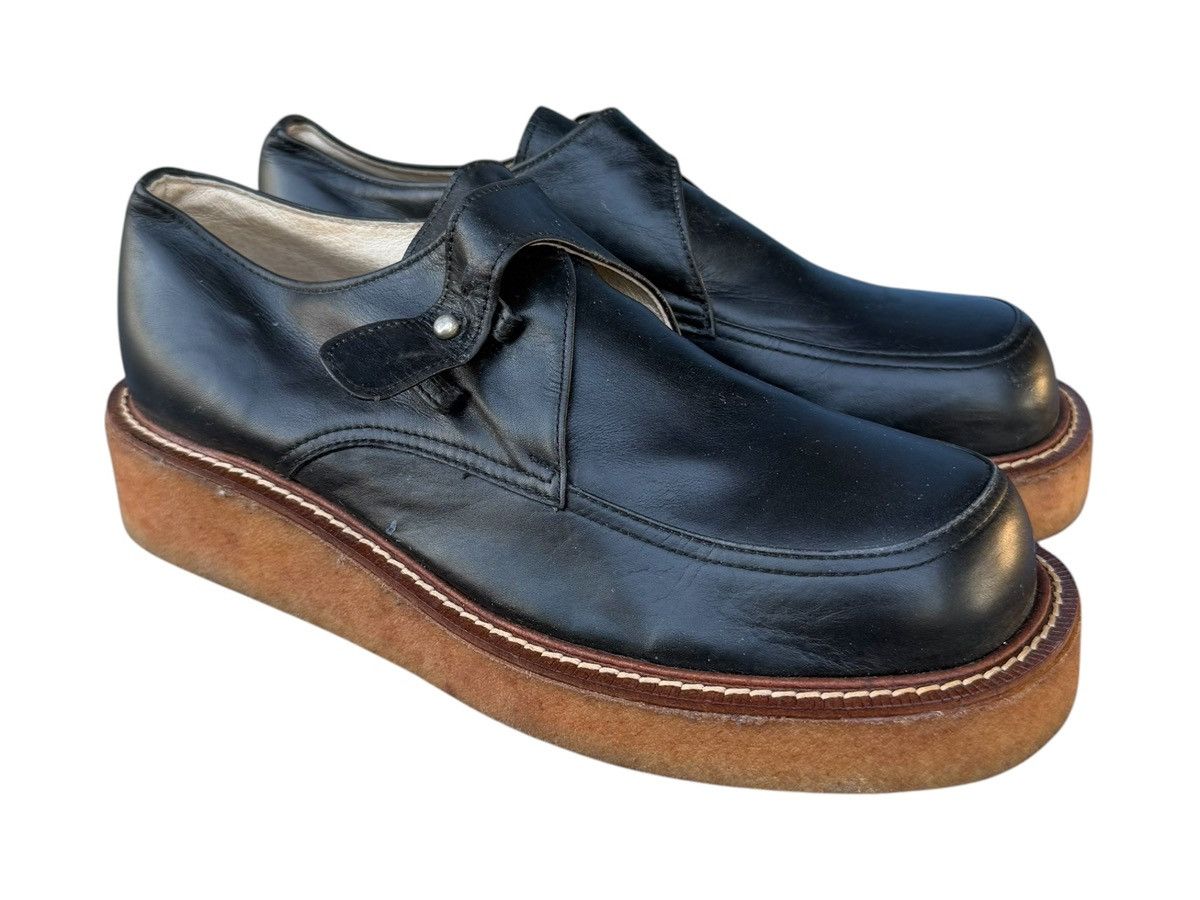 Japanese Brand × Y's × Yohji Yamamoto RARE Y’s Bis L’iMi By Yohji Yamamoto Leather Yam Shoes Size US 7 / EU 40 - 2 Thumbnail