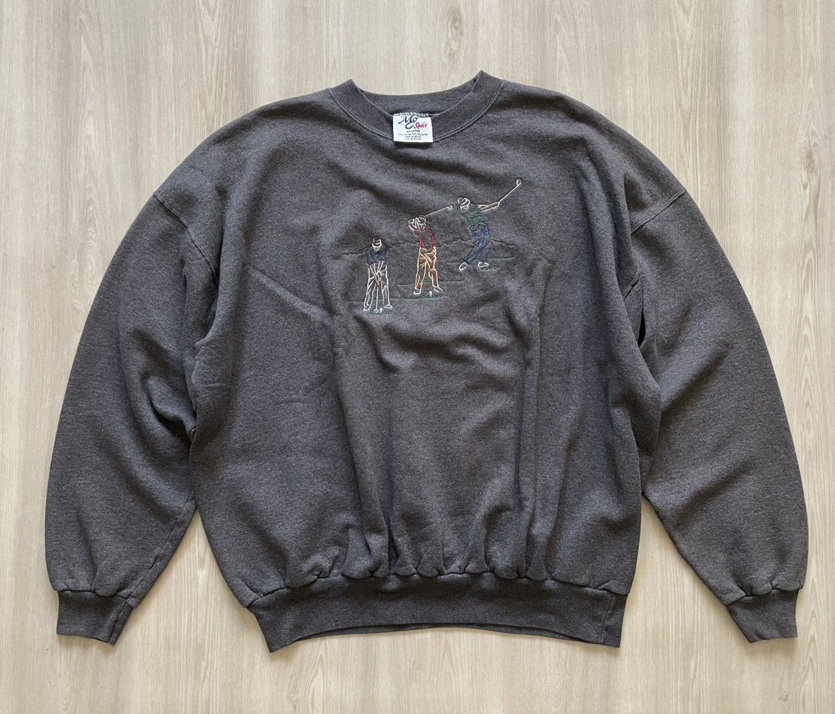 Vintage Vintage MC Sport Embroidered Golf Swing Crewneck Mens 2XL Size US XXL / EU 58 / 5 - 1 Thumbnail