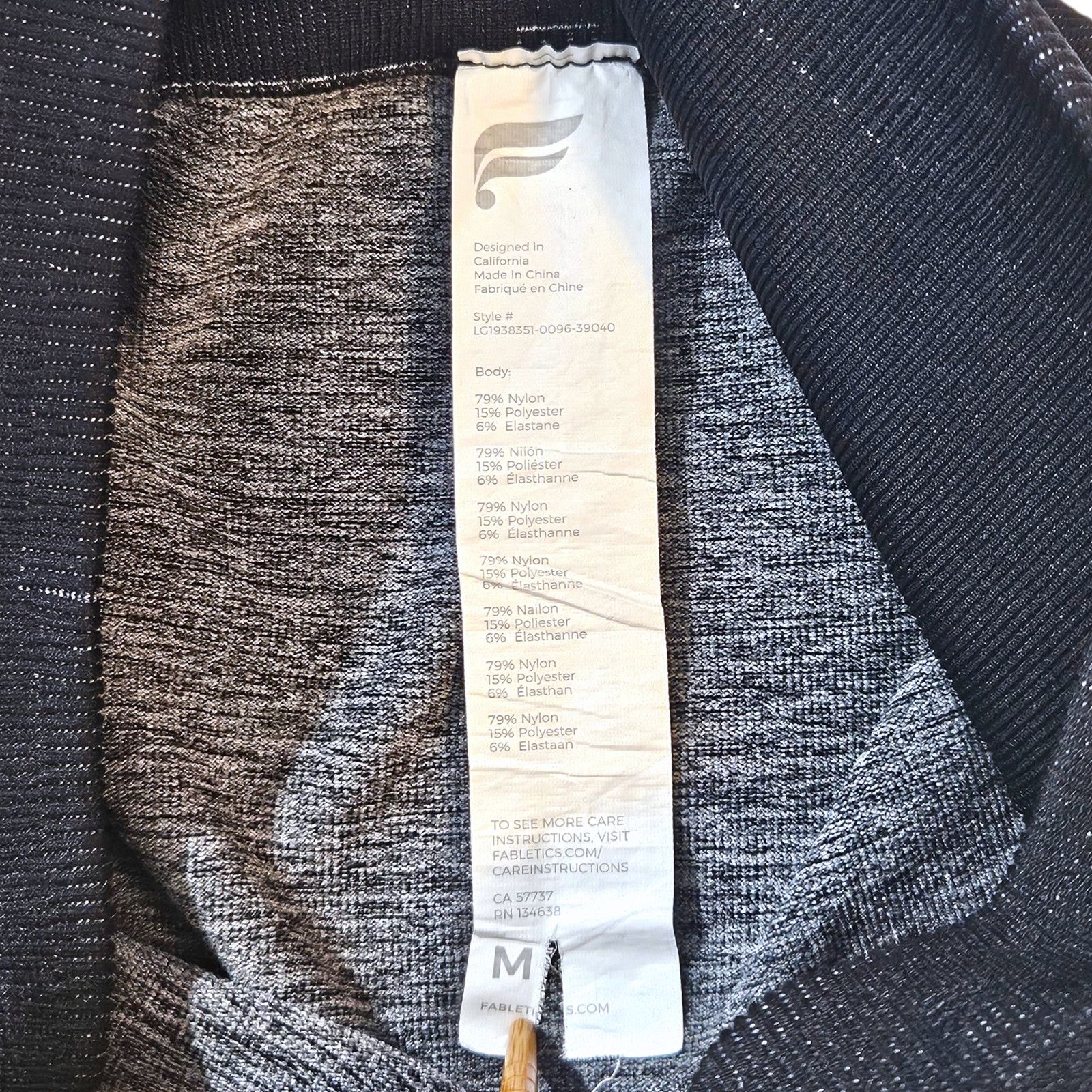 Fabletics EUC Fabletics Black High-Waisted Seamless Check Leggings M Size 29" - 4 Thumbnail