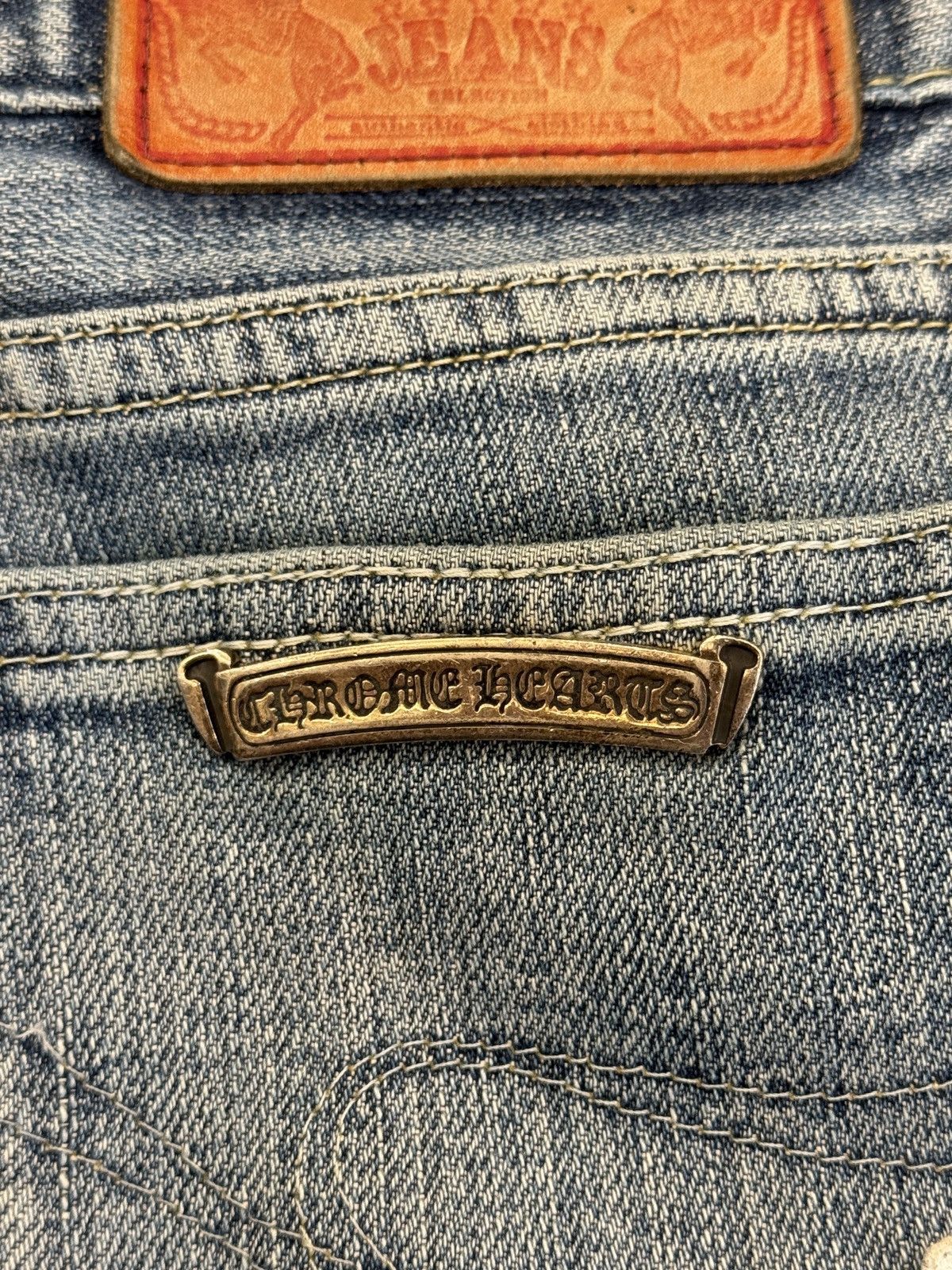 Chrome Hearts 1/1 Chrome Hearts Moussy Japanese Denim Cross Jeans Size US 26 / EU 42 - 19 Thumbnail