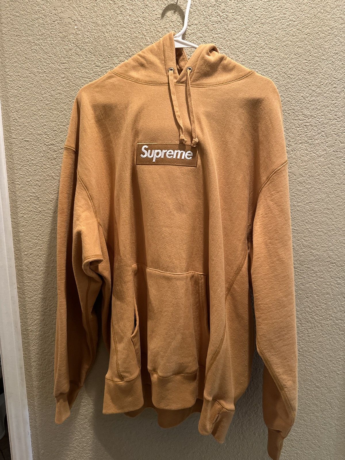 Supreme Supreme fw11 mustard box logo hoodie | Grailed