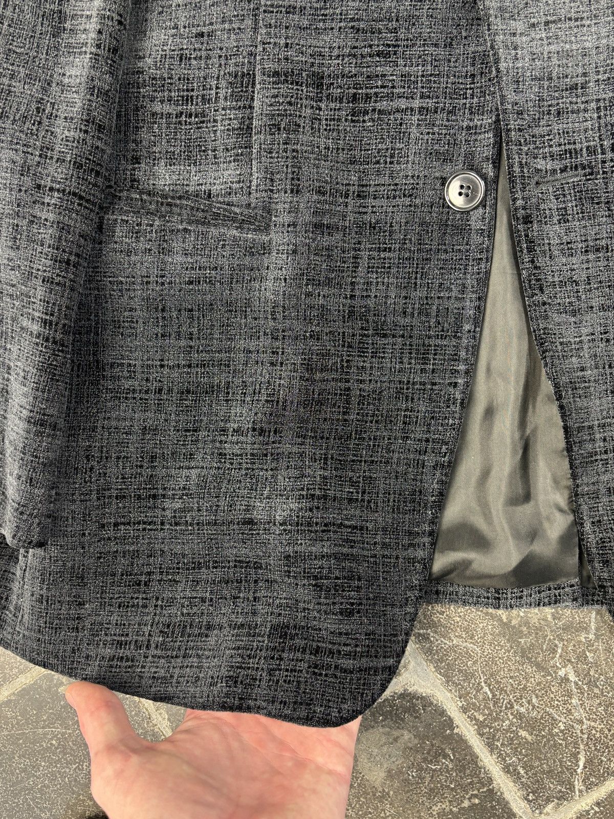 Emporio Armani F/W 2005 Emporio Armani Velvet Suit Jacket Vintage Velour 54 Size 54R - 16 Thumbnail