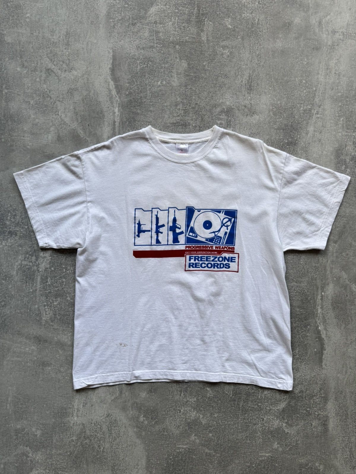 Band Tees × Thunderdome × Vintage Rare Vintage 90s FREEZONE RECORDS Rave Weapons T-shirt Size US XL / EU 56 / 4 - 2 Thumbnail