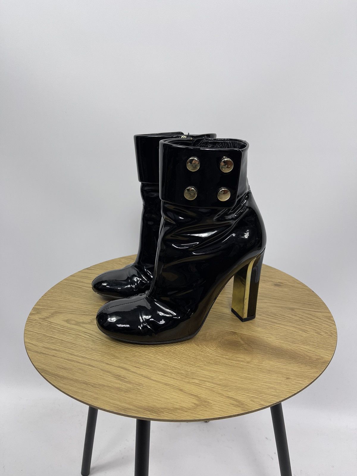 Gucci Gucci Heels Shoes Size 36.5 Vintage Lacquer Black Italy Size US 6.5 / IT 36.5 - 1 Thumbnail