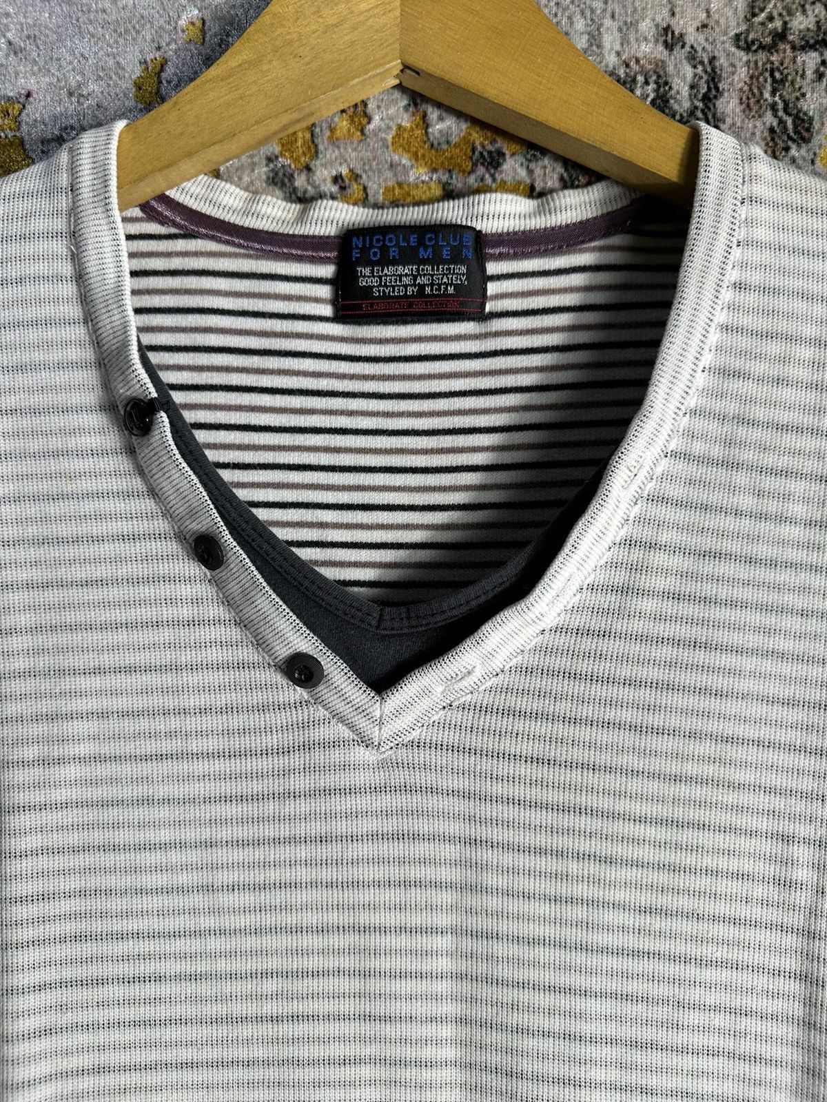 Nicole Club NICOLE CLUB FOR MEN DOUBLE LAYER SHORTSLEEVE IFSIX LGB STYLE Size US M / EU 48-50 / 2 - 4 Thumbnail