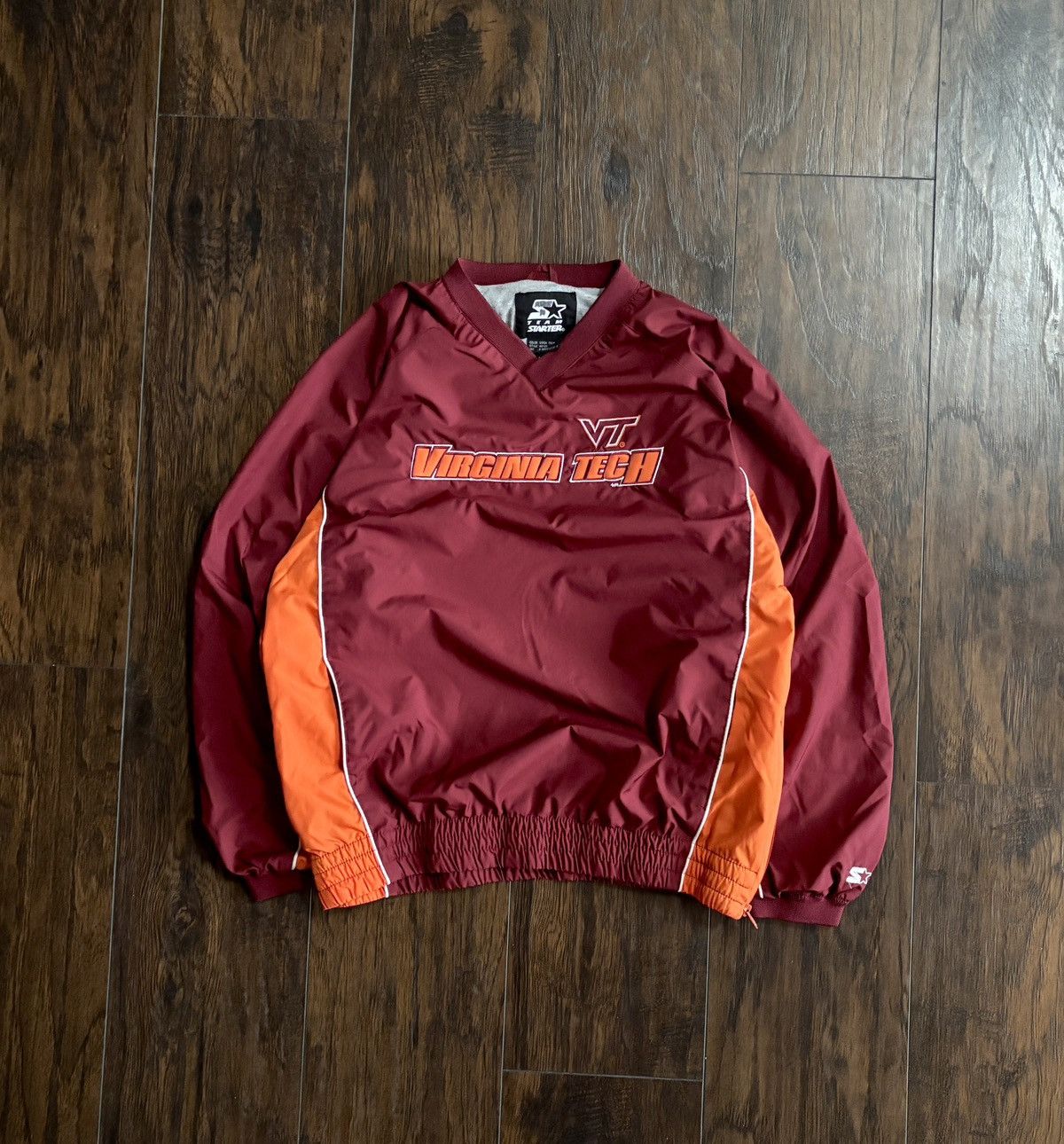 Starter Vintage Y2K Virginia Tech Starter Windbreaker Pullover Size M / US 6-8 / IT 42-44 - 1 Thumbnail