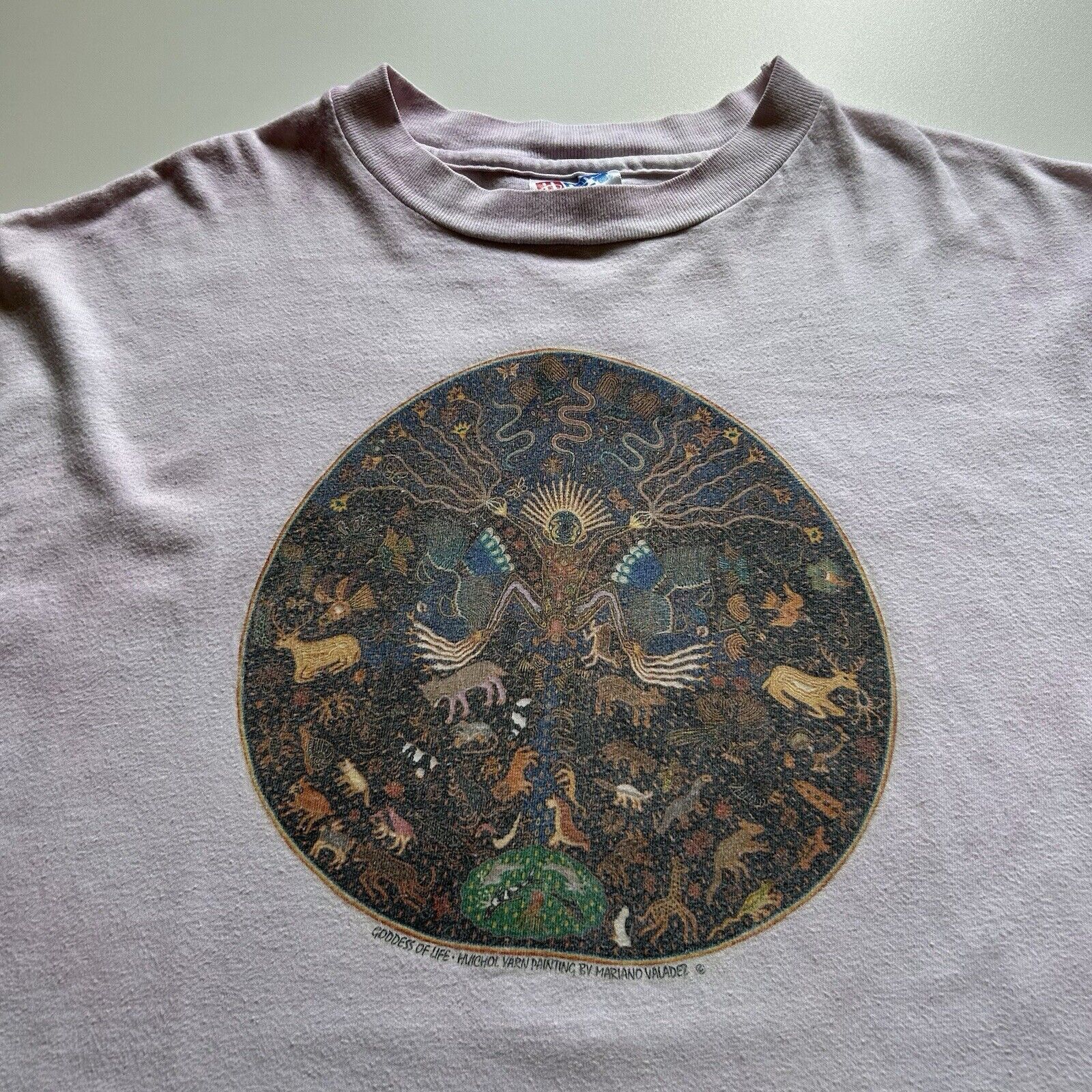 Hanes Vintage 90s Goddess Of Life God Art T Shirt XL Rare USA Made Size US XL / EU 56 / 4 - 2 Thumbnail