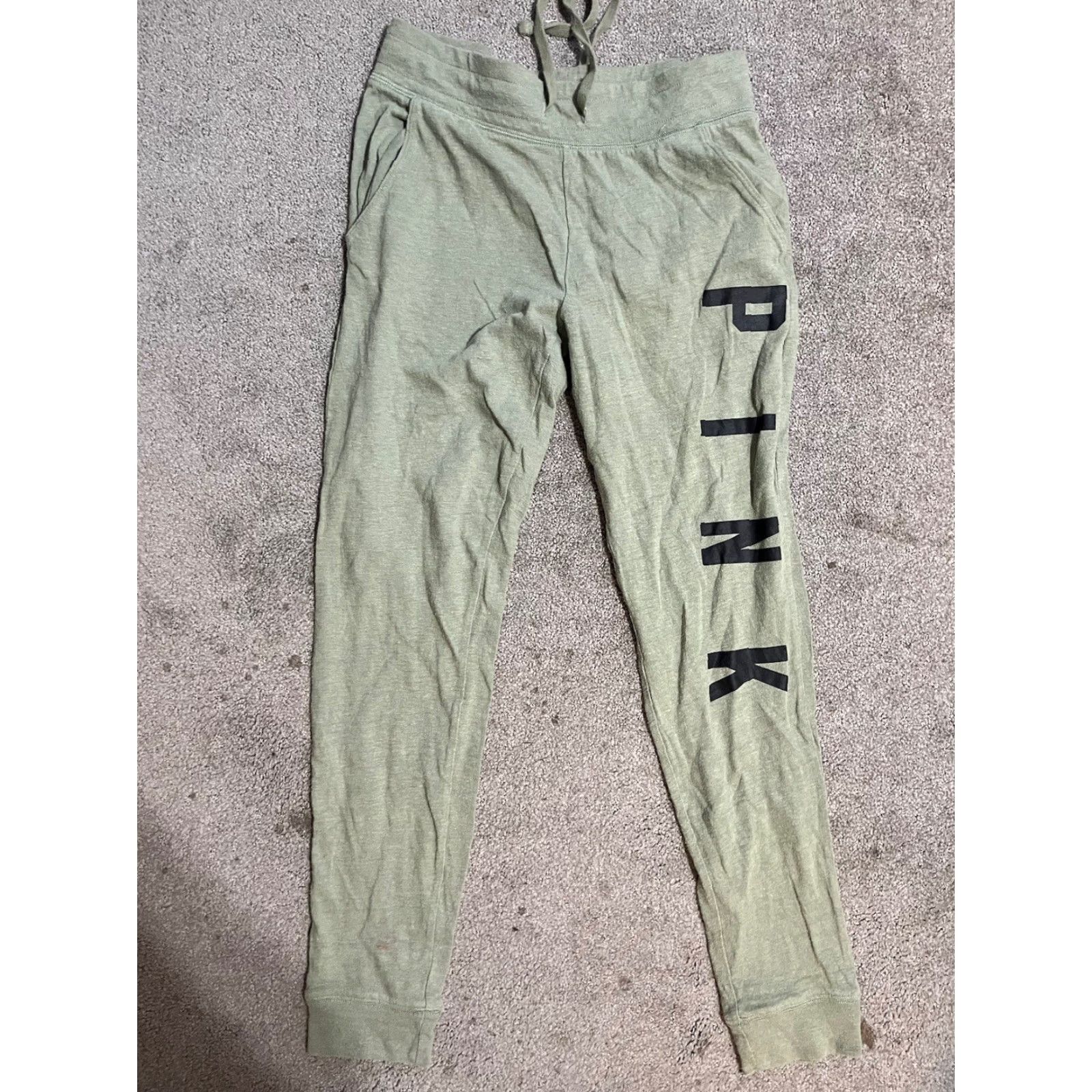 Victoria's Secret Victoria's Secret PINK Sweatpants Women XS Green Color GrPhic Jogger Casual Activewear Size 32" / US 10 / IT 46 - 2 Thumbnail